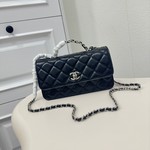 Chanel Crossbody & Shoulder Bags Black Cowhide Spring Collection