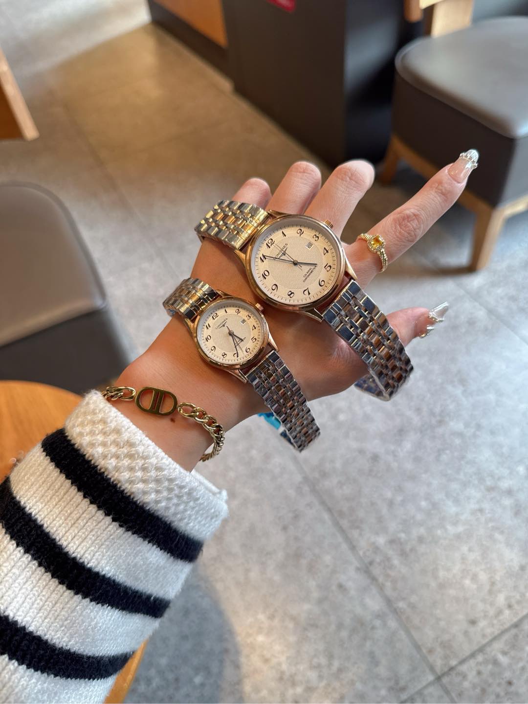Longines Flagship Heritage silver case, silver bezel, silver dial, stainless steel bracelet 30mm Women's Automatic