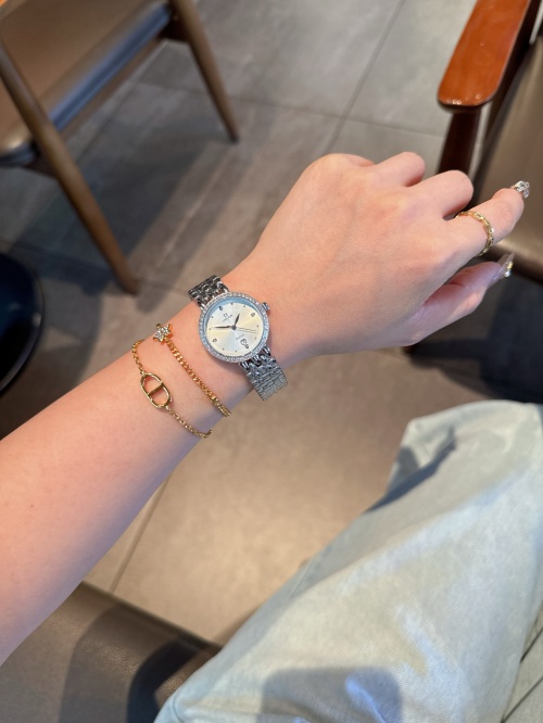 OMEGA Women's Water Drop Series Watch, 27mm, Silver Bracelet, Diamond Accents 1 OMEGA Women's Water Drop Series Watch, 27mm, Silver Bracelet, Diamond Accents