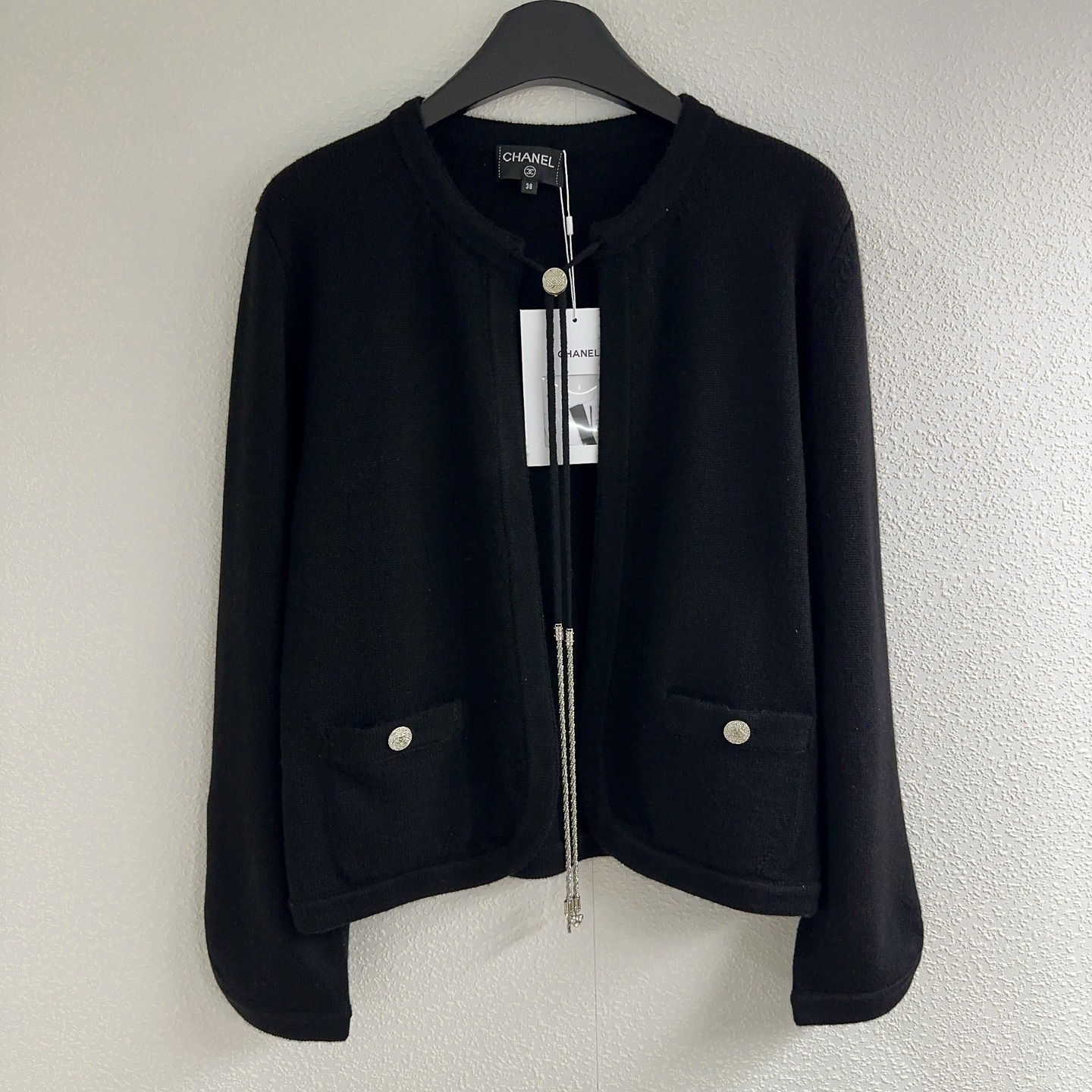 NO:449650,Xiangjia *25 early autumn series pocket round neck long sleeve knitted cardigan SML, chanel, alexander wang19860909香家*25早秋系列口袋圆领长袖针织开衫SML,,chanel,alexander wang,Women's clothing