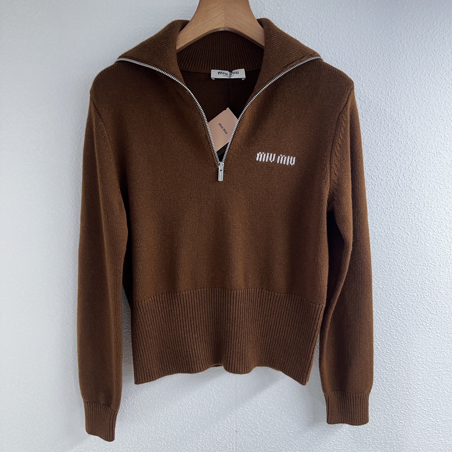 NO:475140,Miu family * military collar zipper half cardigan SML, miumiu, alexander wang19860909Miu家*军领拉链半开衫SML,,miumiu,alexander wang,Women's clothing