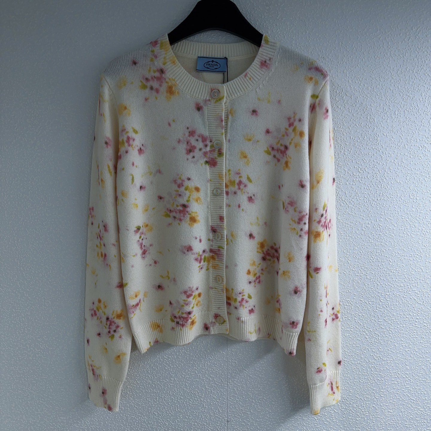 NO:486464,Pujia* Heavy Industry Printed Round Neck Knitted Cardigan SML, Prada, Alexander Wang19860909普家*重工印花圆领针织开衫SML,,prada,alexander wang,Women's clothing