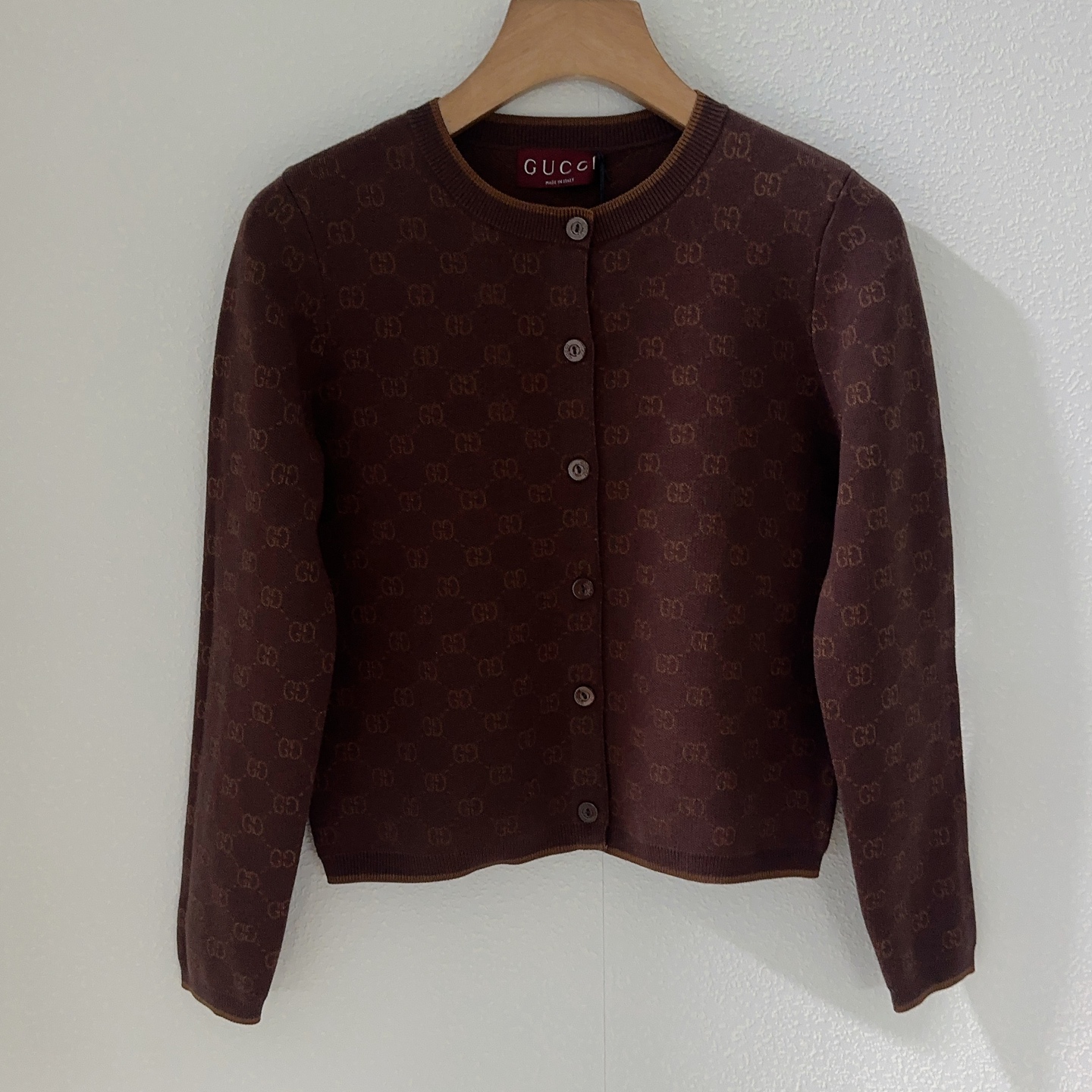 NO:503225,Gucci GG jacquard round neck knit cardigan SML, alexander wang19860909古奇GG提花圆领针织开衫SML,,alexander wang,Women's clothing