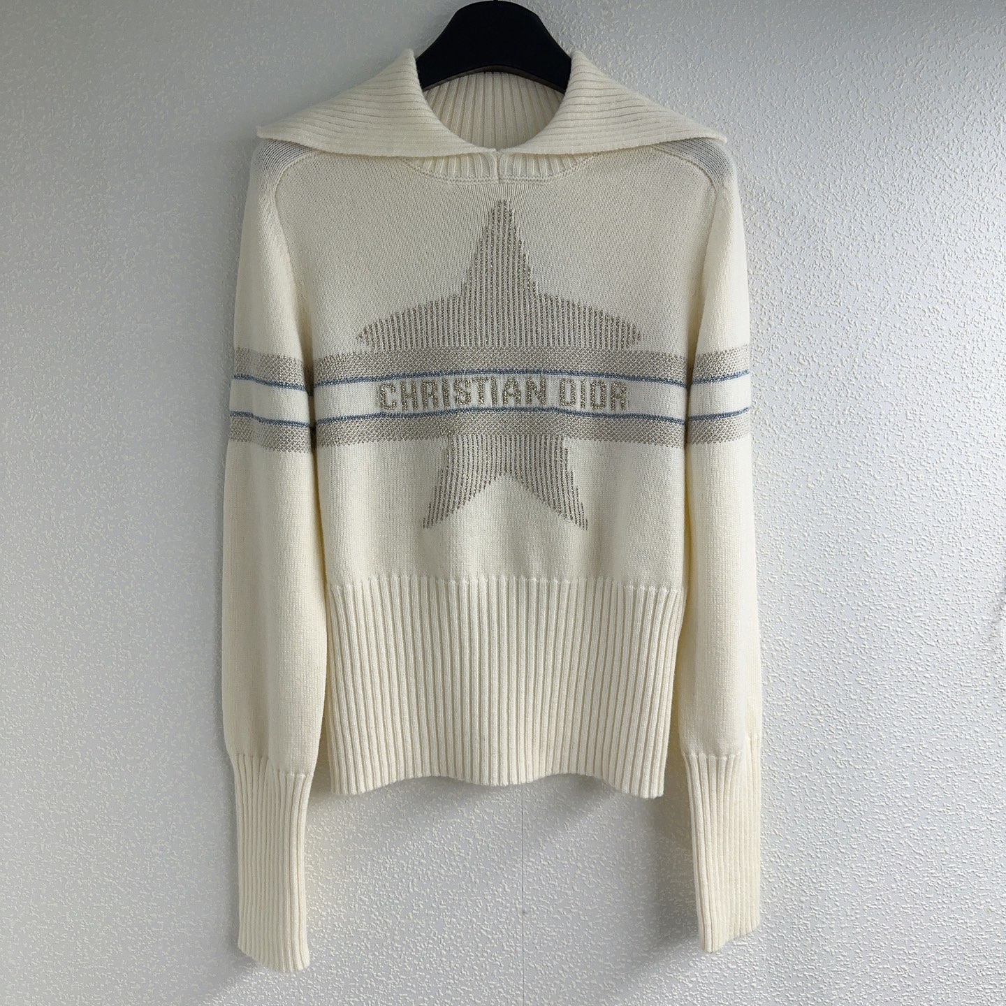 NO:561461,Djia* striped five-pointed star pullover sweater SML, dior, alexander wang19860909D家*条纹五角星套头针织衫SML,,dior,alexander wang,Women's clothing