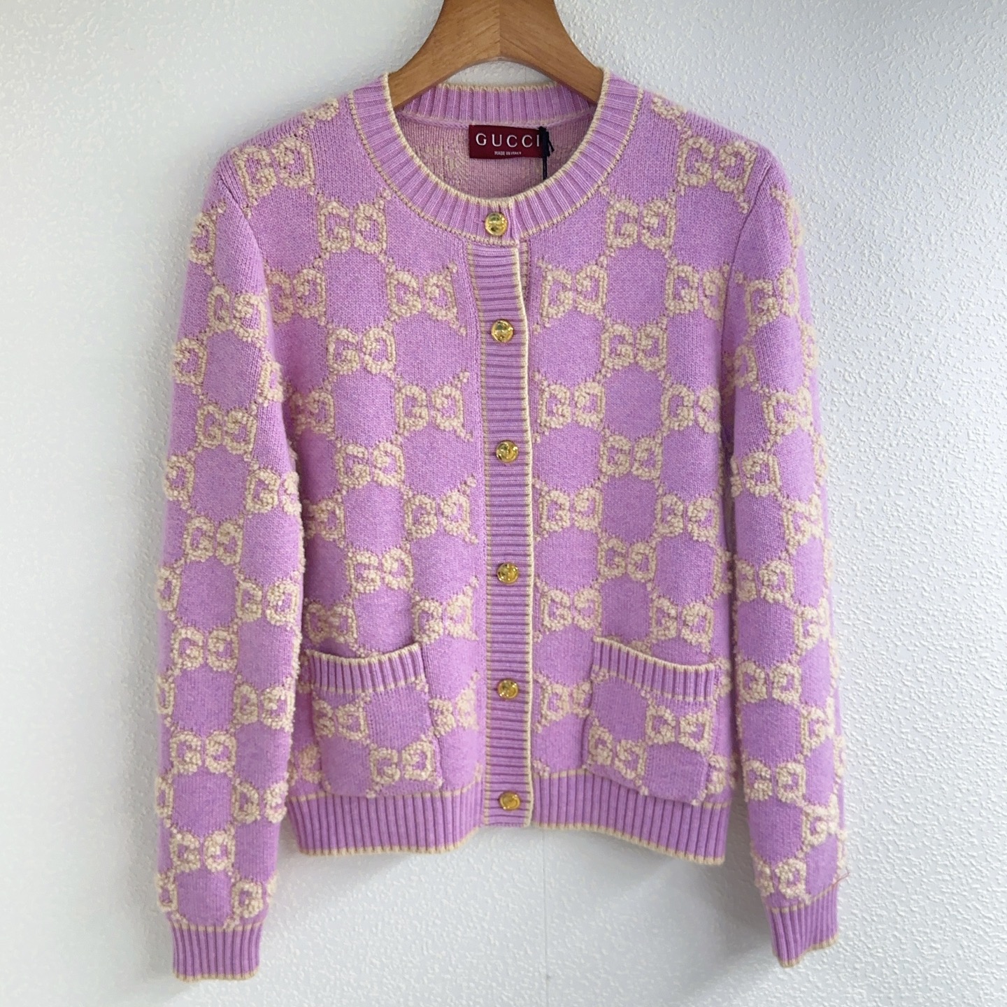 NO:564688,Gucci* Classic Series GG Jacquard Round Neck Knitted Cardigan SML,,alexander wang19860909古奇*经典系列GG提花圆领针织开衫SML,,alexander wang,Women's clothing