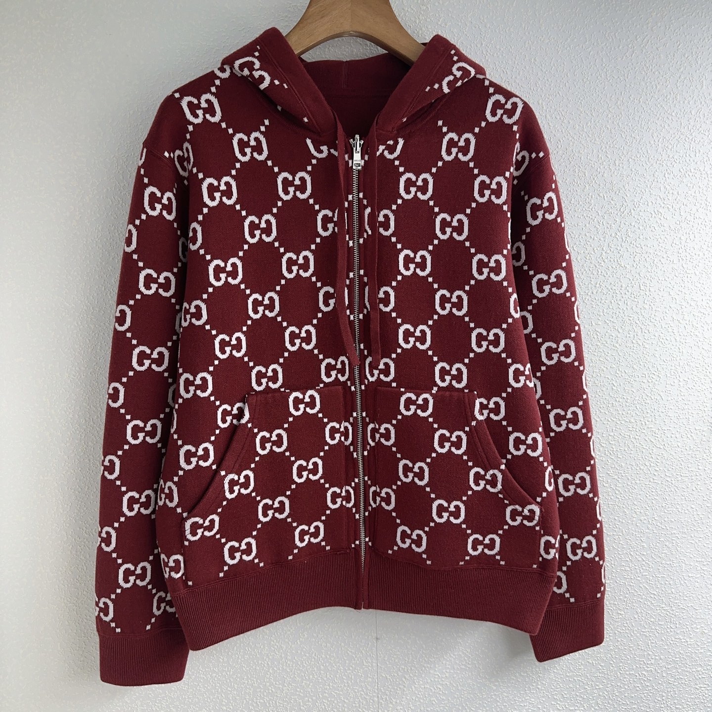 NO:621791,Gucci* Unisex double-sided hooded zipper knitted cardigan SML,,hats,alexander wang19860909古奇家*男女同款双面连帽拉链针织开衫SML,,hats,alexander wang,Women's clothing