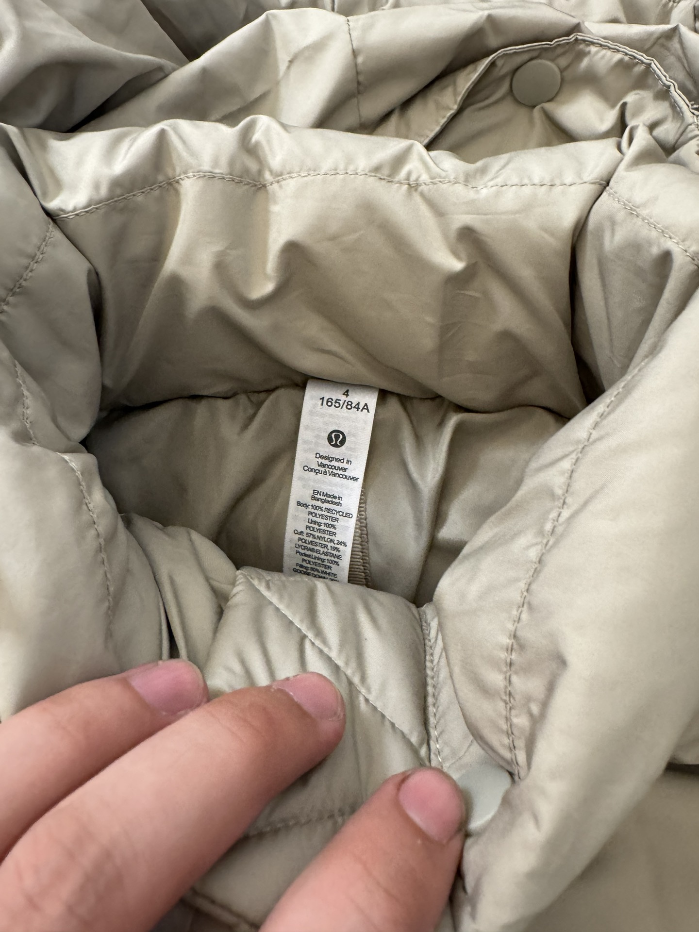 Lulemon SoftMatteTM Feather Coat: Windproof, Light, Warm – Blaze Purple, Linen, Black - 图片 8