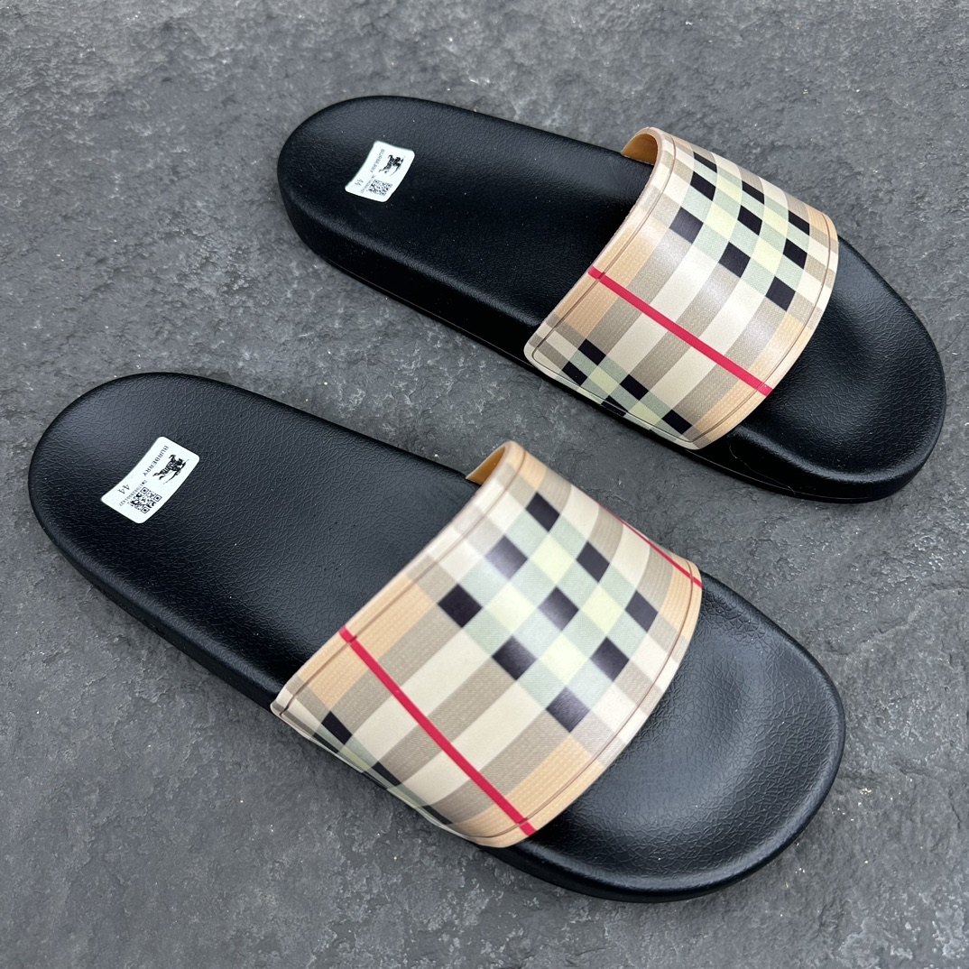 Groothandel designerwinkel
 Burberry Schoenen Pantoffels Afdrukken Unisex Vrouwen