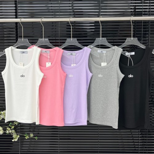 ALO Ribbed Cotton Tank Top - Comfortable, Stretchy, and Stylish - Five Colors 1 ALO Ribbed Cotton Tank Top - Comfortable, Stretchy, and Stylish - Five Colors