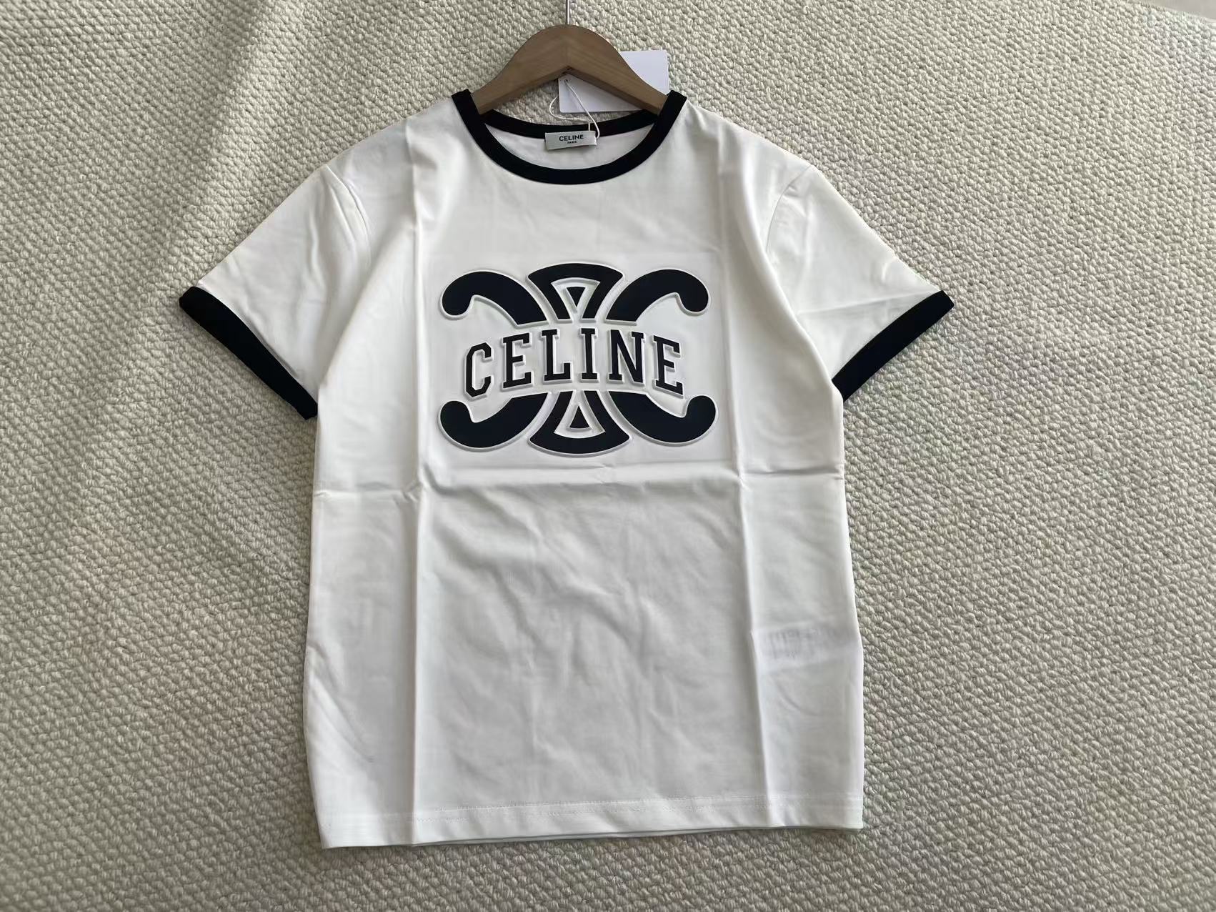 Celine 26夏季新款 立体Logo凯旋门短袖T恤 两色SML