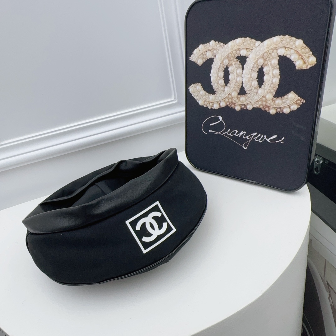 Especial CHANEL🤍 Boina de otoño nueva temporada, borde de cuero cosido, dulce y genial