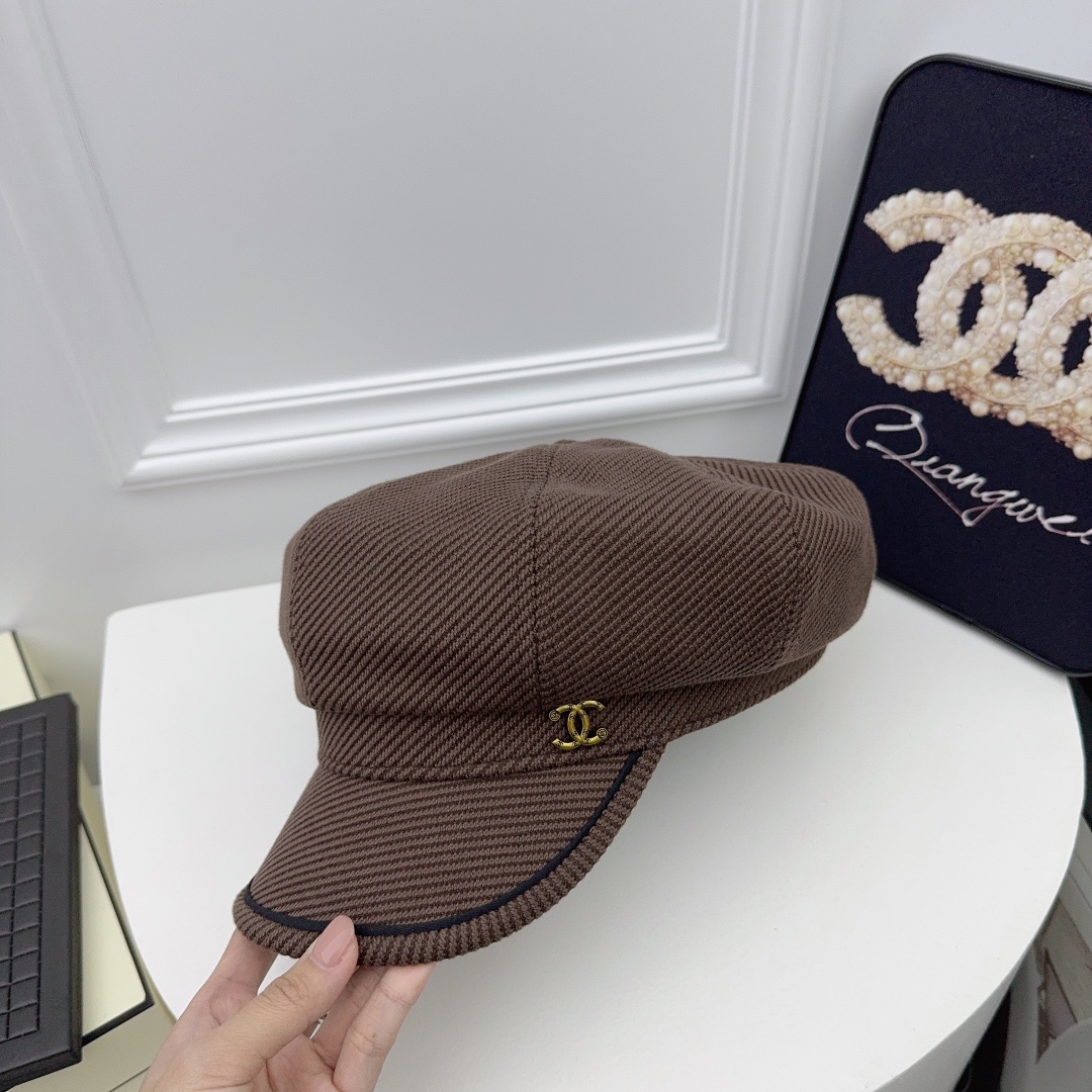 Especial CHANEL nuevo✓ 🤍 Gorro de cubo minimalista y elegante, tela muy gruesa, textura excelente
