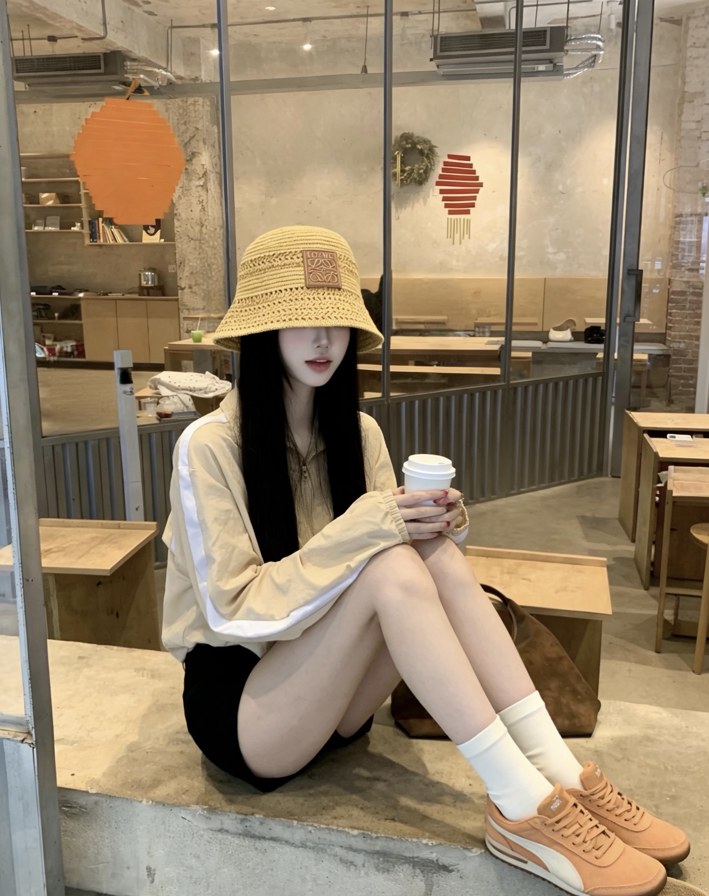 로에베 밀짚 어부 모자 상세 이미지 8