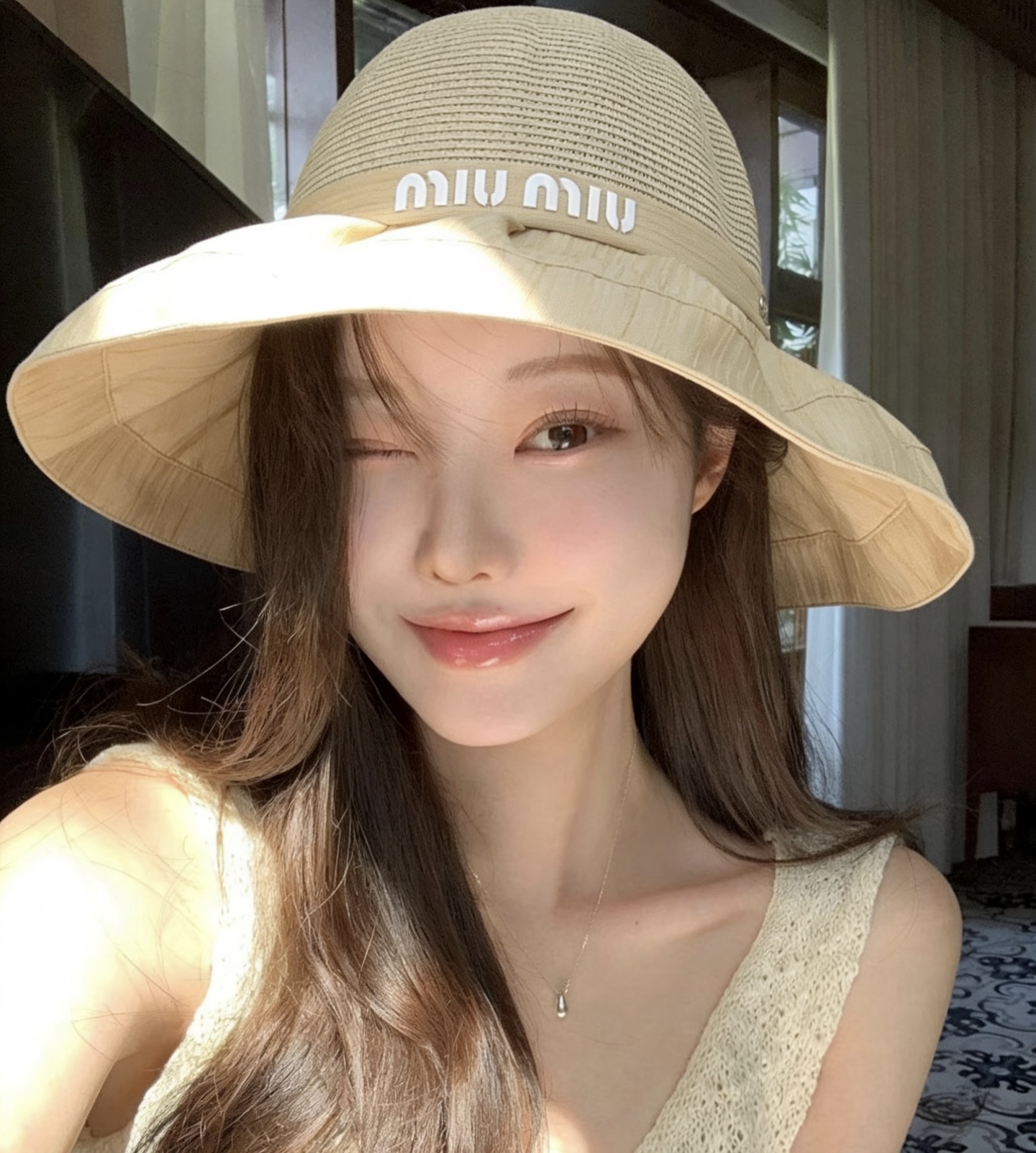 Miu Miu miumiu 高级感遮阳帽~