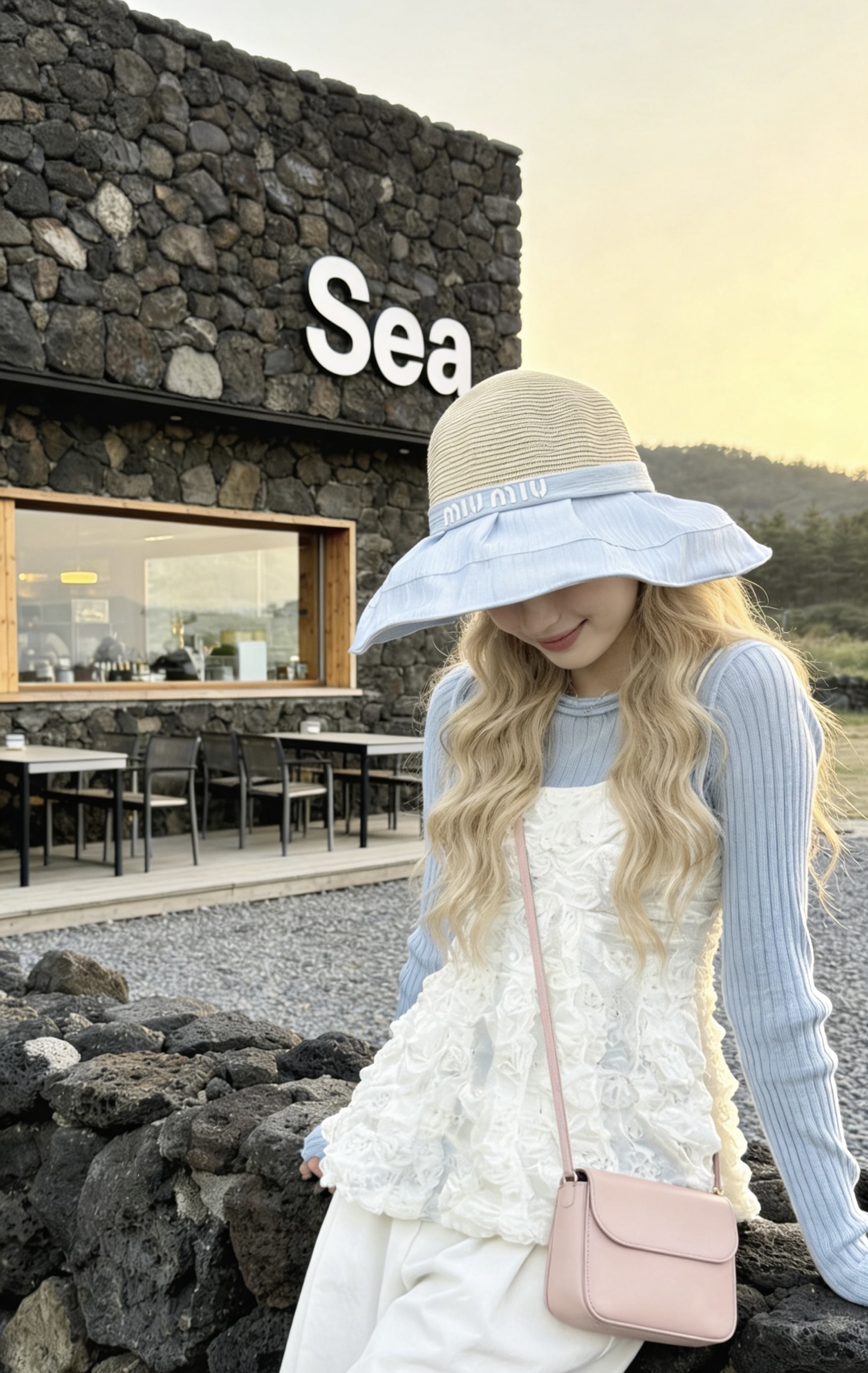 Miu Miu miumiu 高级感遮阳帽~