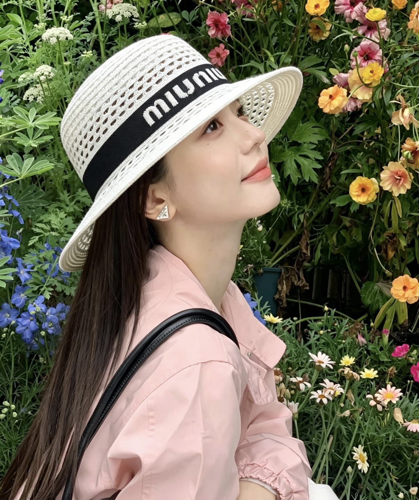 Miu Miu miumiu缪缪新款平顶礼帽，头围57cm