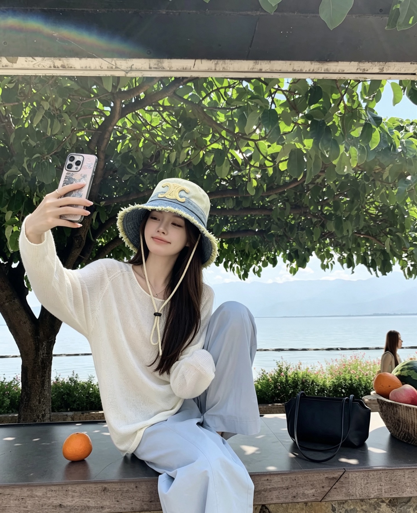 Celine CELINE 春夏牛仔渔夫帽
