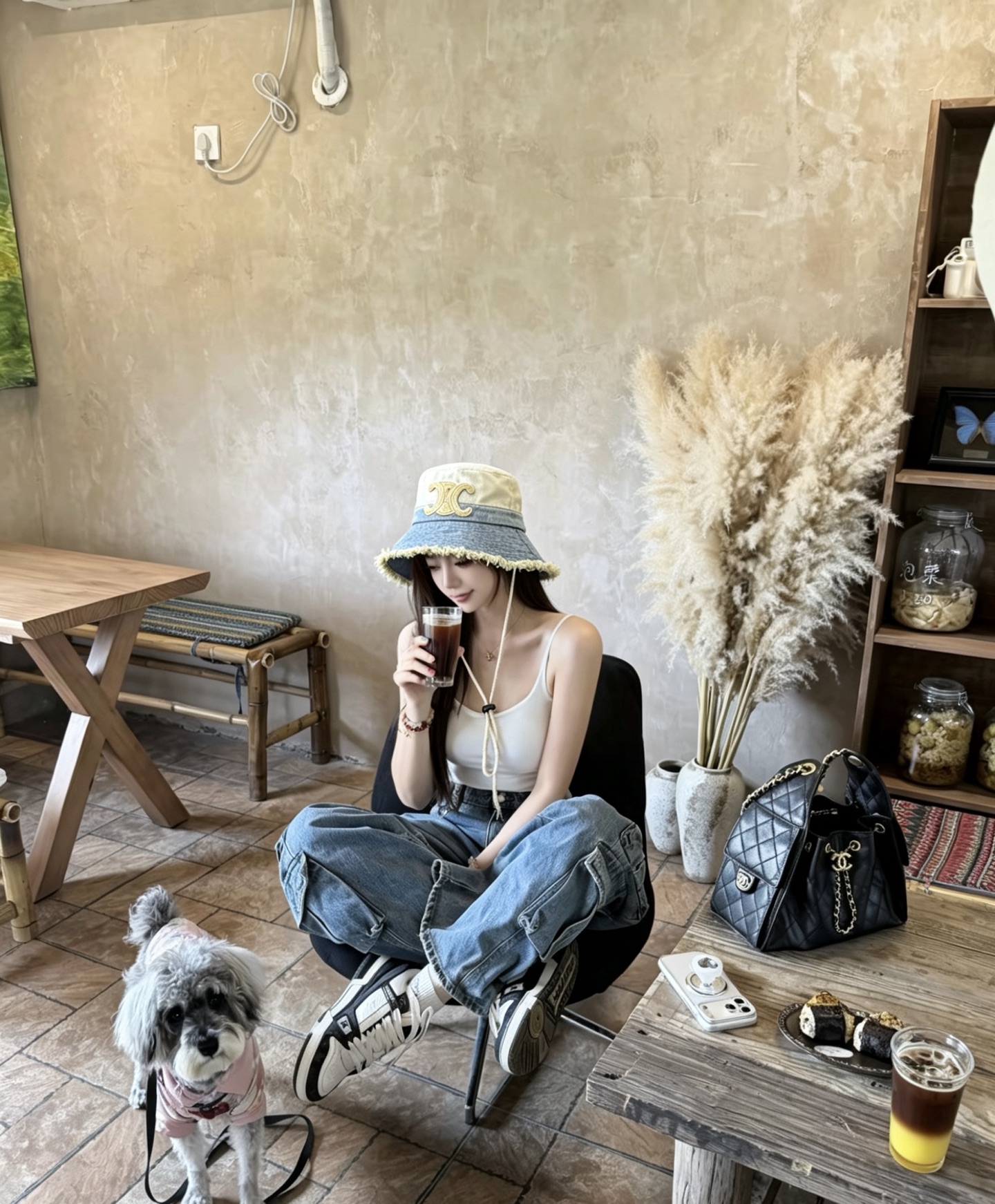 Celine CELINE 春夏牛仔渔夫帽