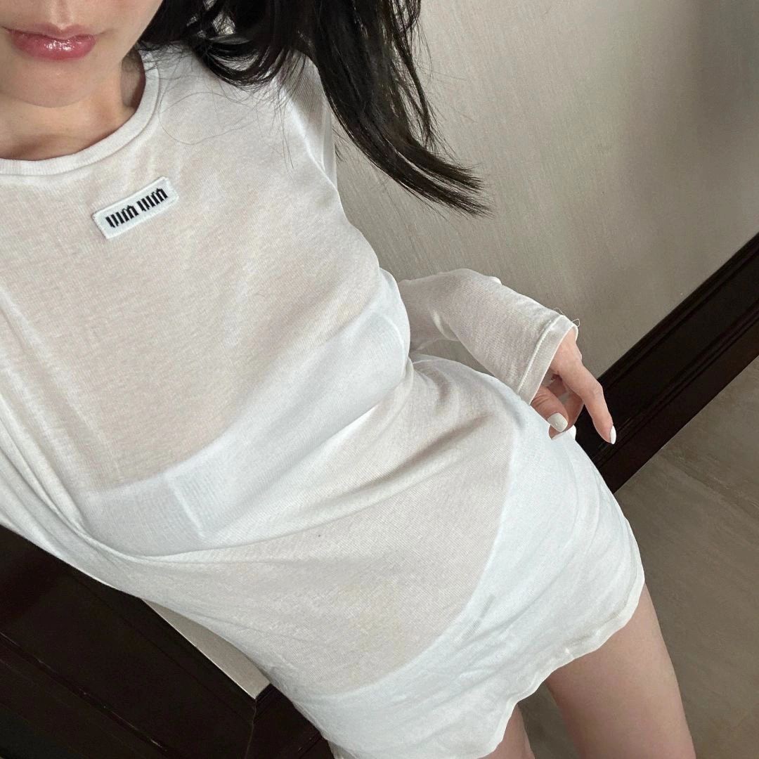 NO:470251,Perspective layering T, alexander wang19860909透视叠穿T,,alexander wang,Women's clothing