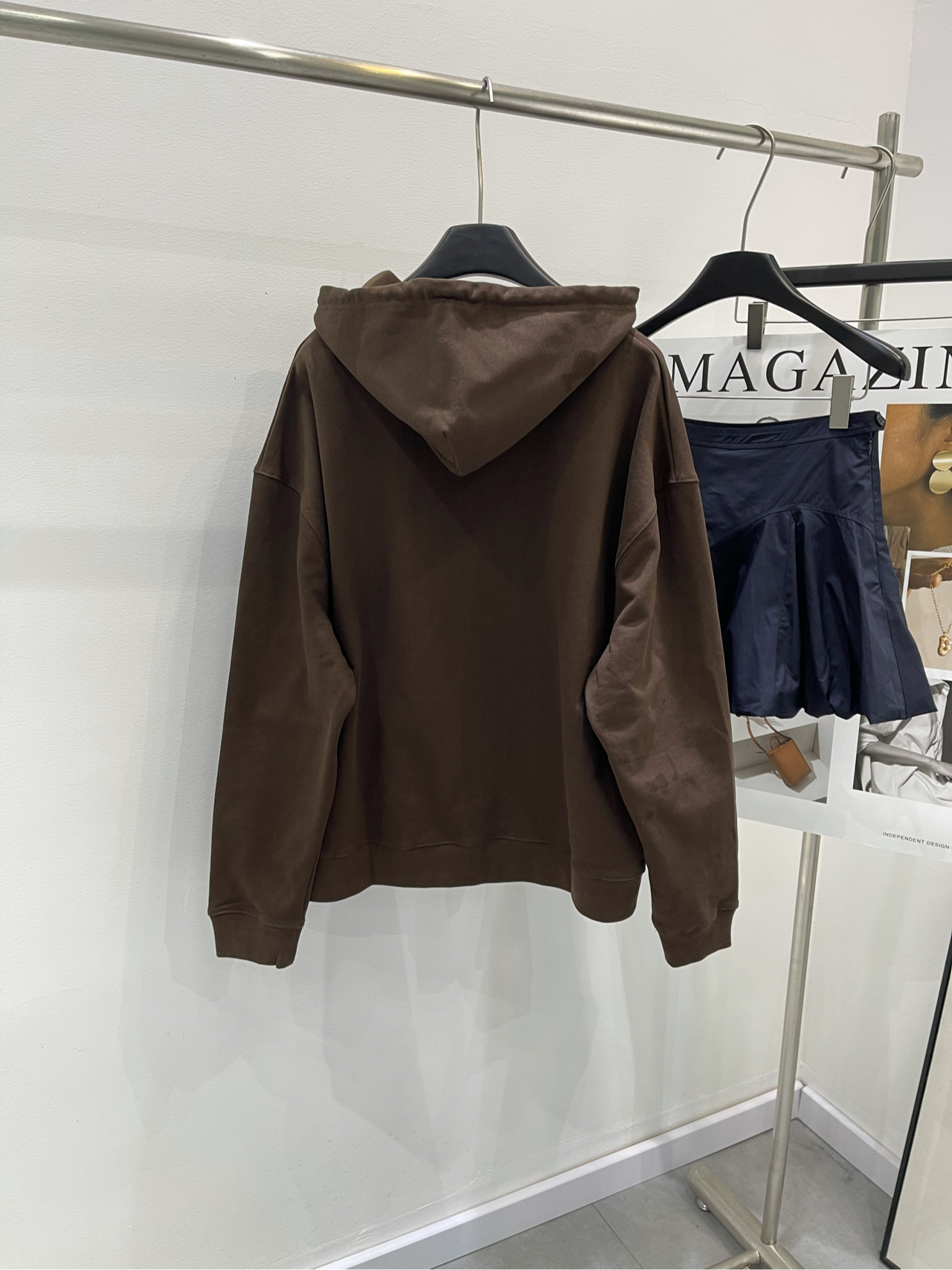 Miu Miu Brown Cotton Blend Zip-Up Hoodie Oversized Fit Women's Outerwear 9 i1737032902647 4262 0 7