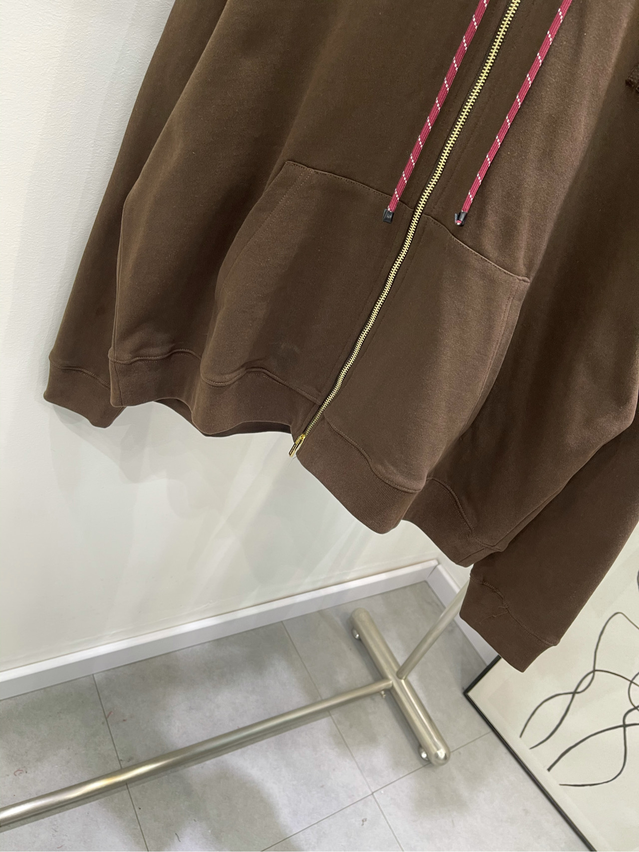 Miu Miu Brown Cotton Blend Zip-Up Hoodie Oversized Fit Women's Outerwear 8 i1737032902647 5653 0 6