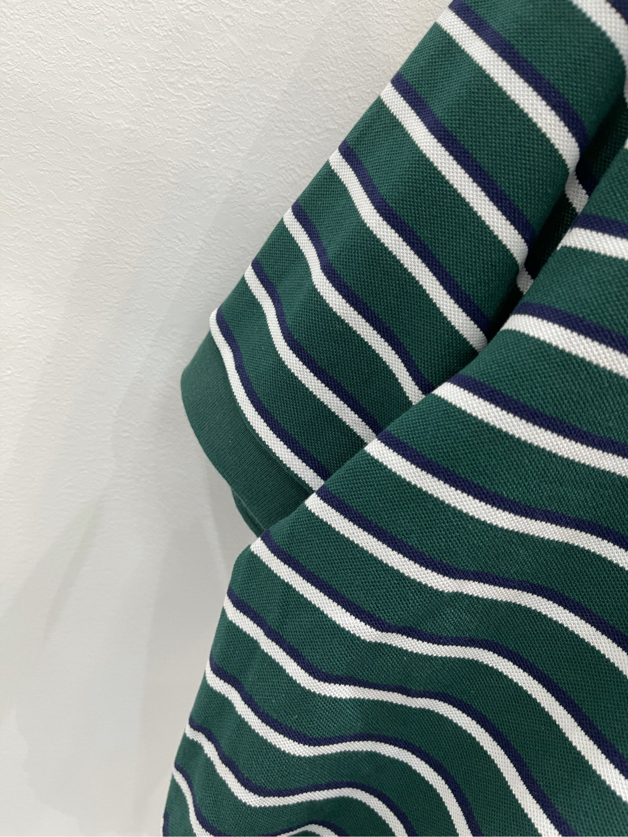 Prada Striped Polo T-Shirt - Emerald Green Cotton Short Sleeve Top 7 i1737131617871 4662 0 4