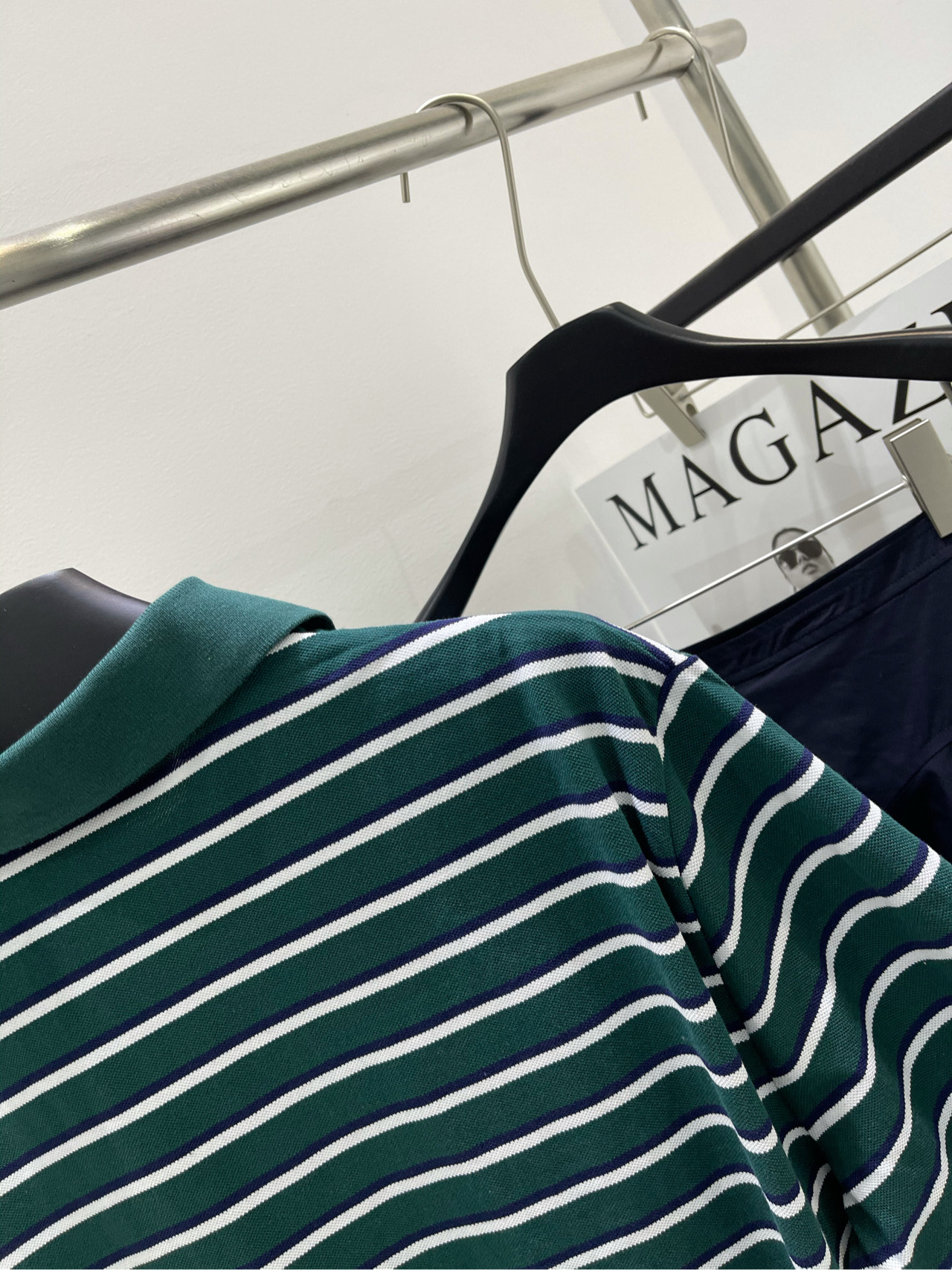 Prada Striped Polo T-Shirt - Emerald Green Cotton Short Sleeve Top 10 i1737131617872 1342 0 8