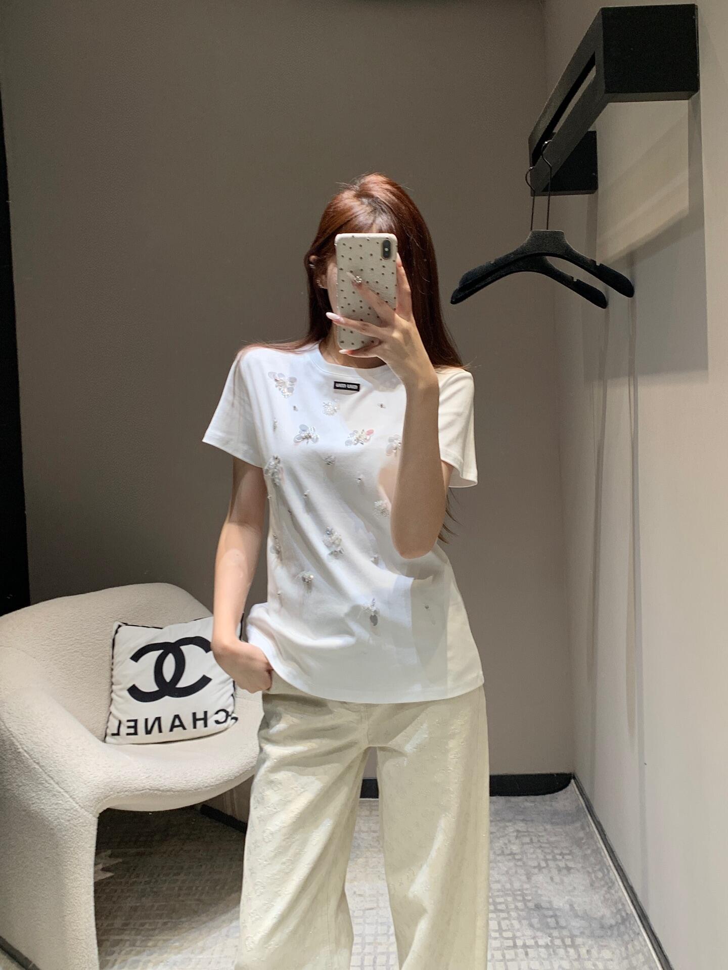 NO:316006,Reference for upper body effect, M white heavy-work sequin bead short-sleeved T, T-shirt, alexander wang19860909上身效果参考,M白色重工亮片钉珠短袖T,T-shirt,alexander wang,Women's clothing