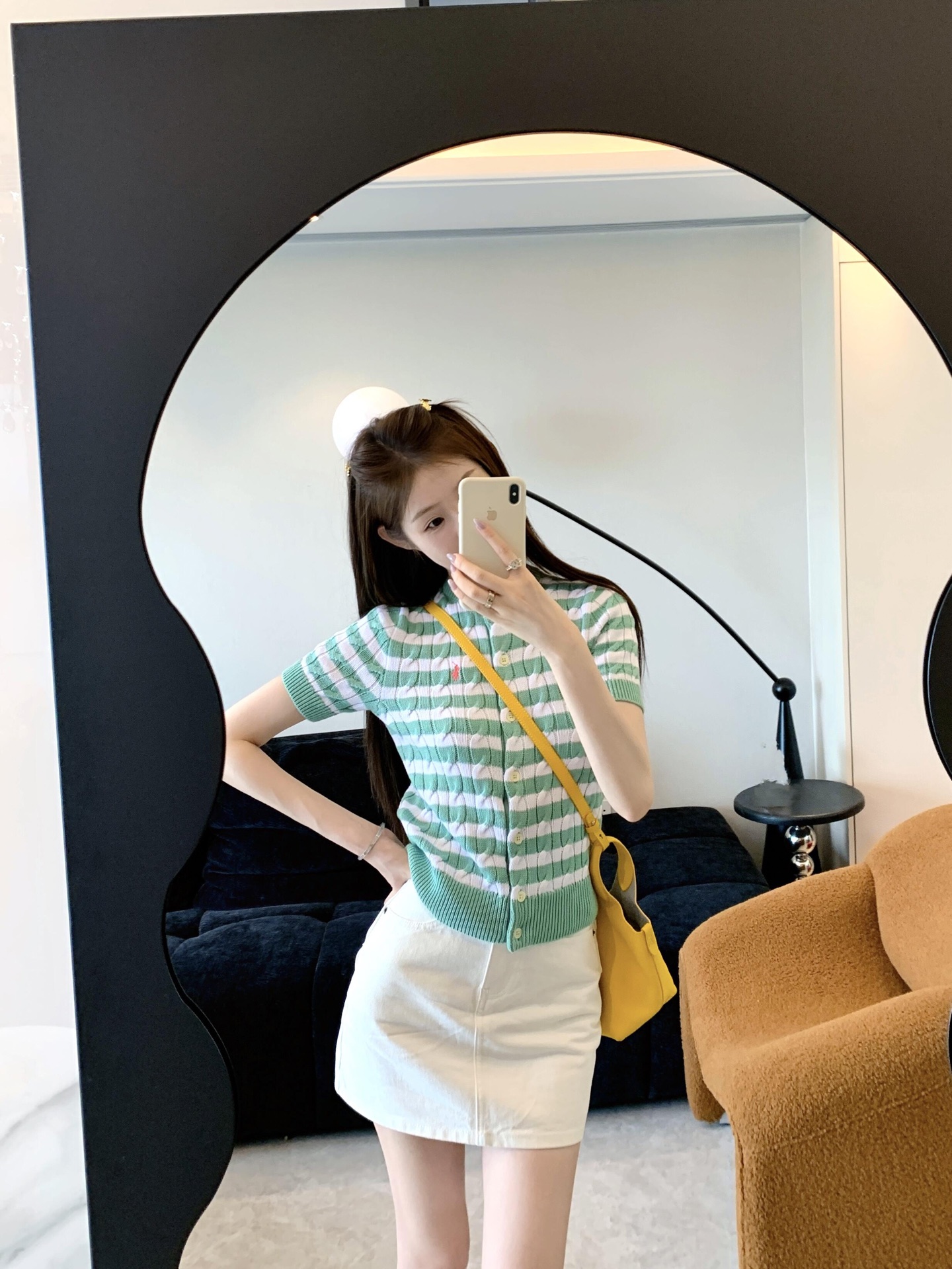 NO:333546,The stripes of Ruff Lauren are like summer ice cream. They are so tender and fresh striped colors!  Love at first glance is so sweet, alexander wang19860909拉夫劳伦条纹好似夏日冰淇凌 好嫩好清新的条纹配色哇！ 一眼爱 好甜,,alexander wang,Women's clothing