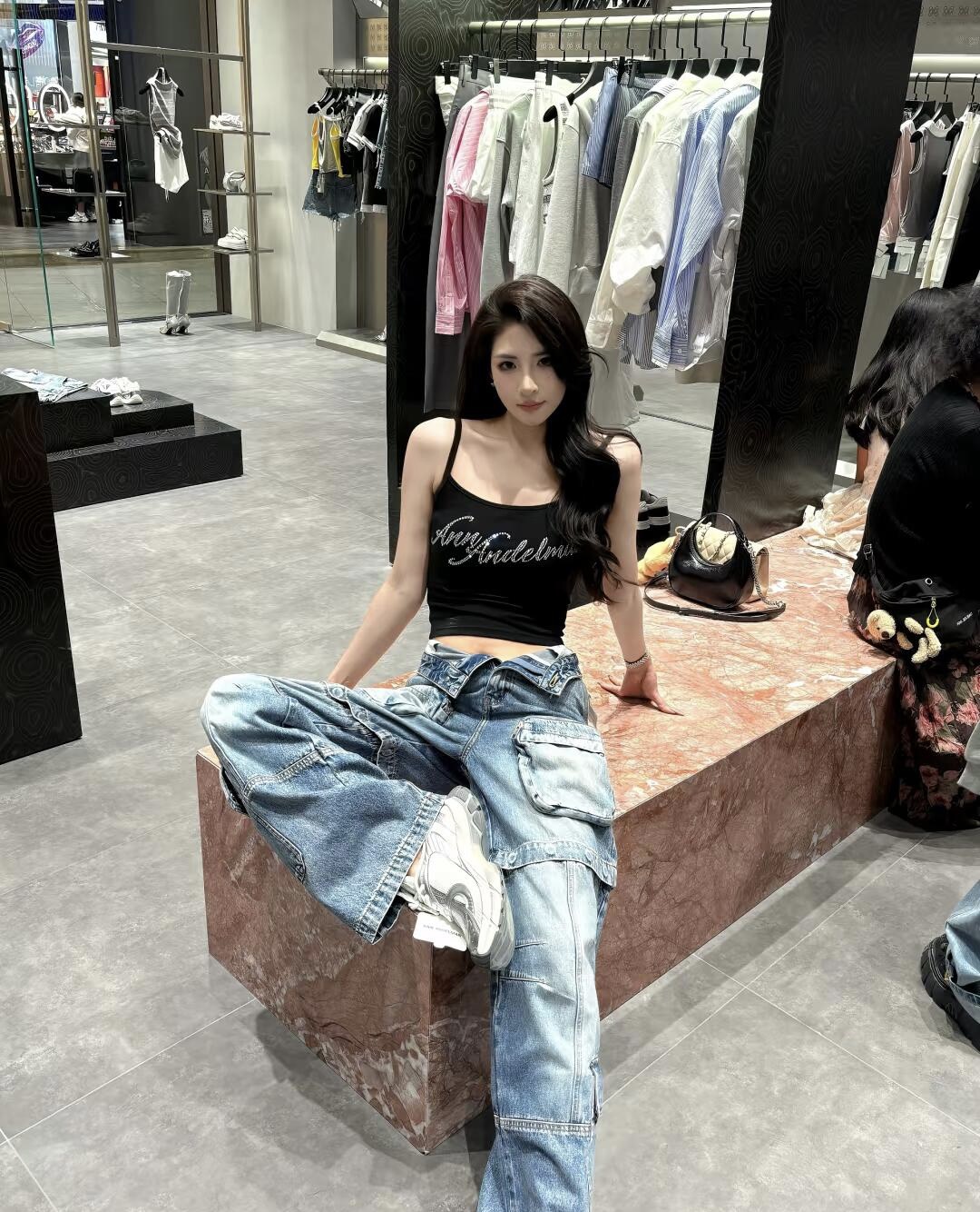 NO:436494,Hot girl suspender ~,alexander wang19860909辣妹吊带～,,alexander wang,Women's clothing