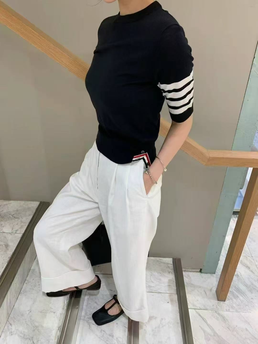 NO:444971,Temperament short-sleeved pants are also made, T-shirt, alexander wang19860909气质短袖,裤子也在做,,T-shirt,alexander wang,Women's clothing