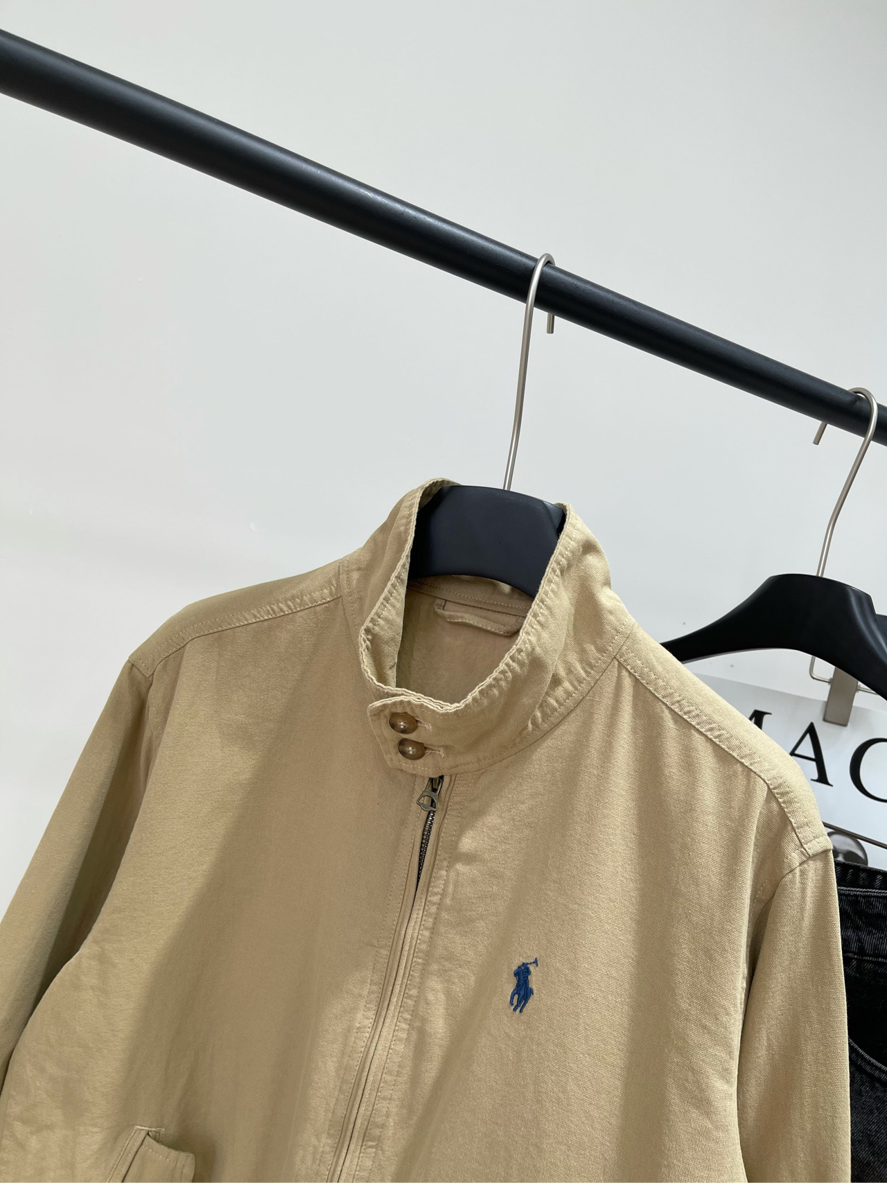 【拉夫卡其色立领老干部夹克】🔺，面料：全棉颜色：卡其色早秋夹克穿搭！沉迷于老钱风无法自拔！Ralph L