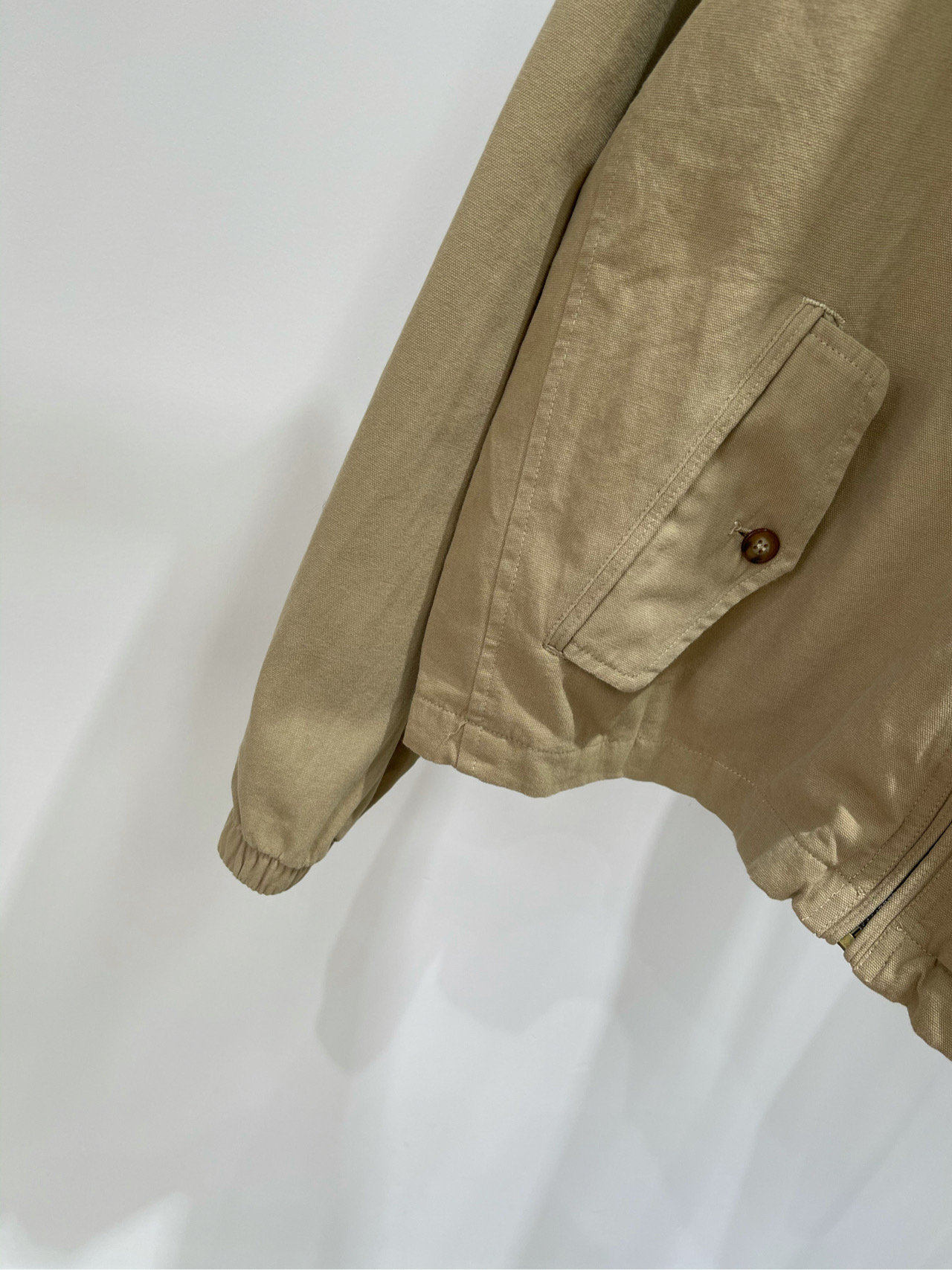 【拉夫卡其色立领老干部夹克】🔺，面料：全棉颜色：卡其色早秋夹克穿搭！沉迷于老钱风无法自拔！Ralph L