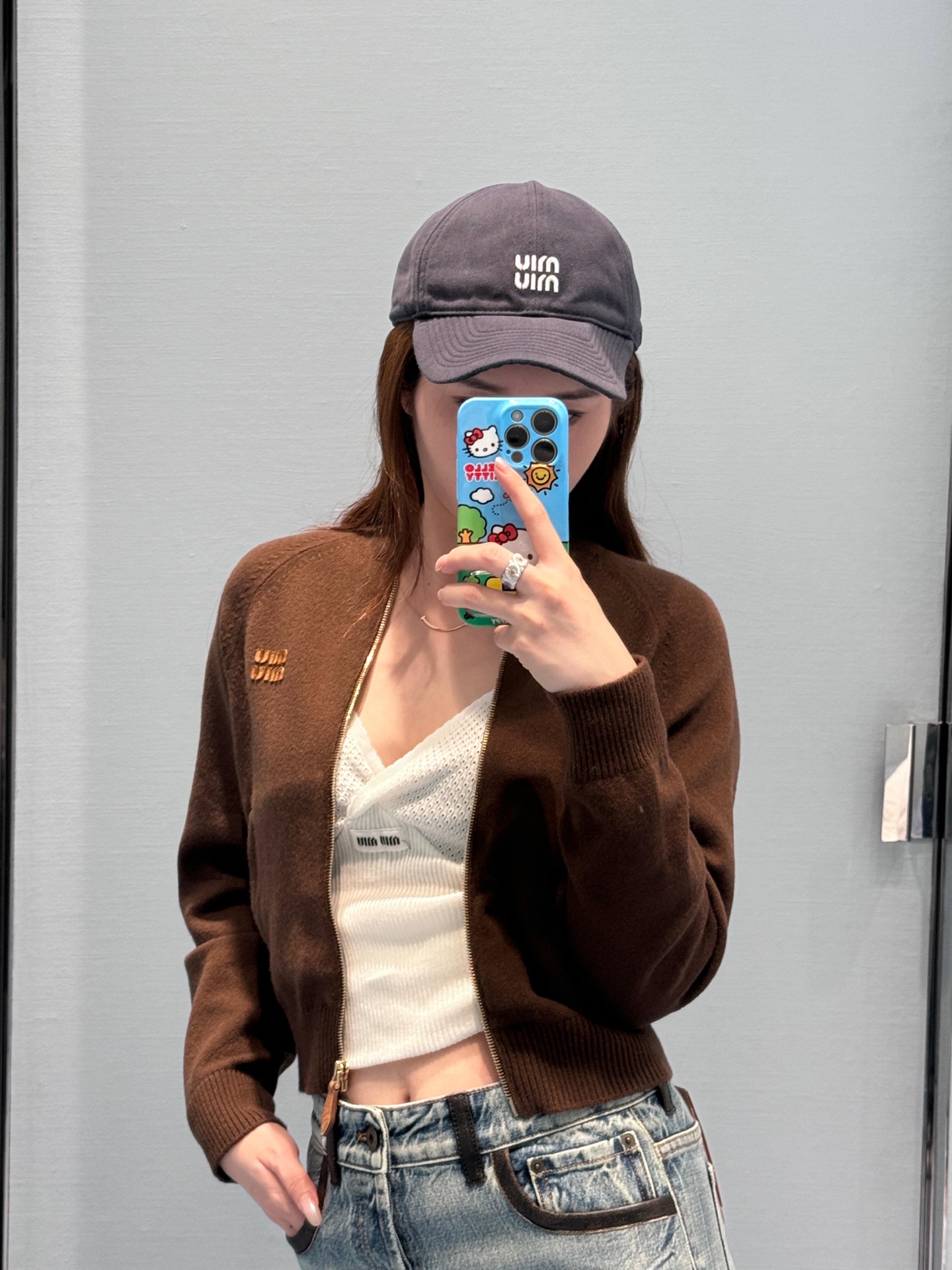 NO:472764,knitted baseball cardigan, alexander wang19860909针织棒球开衫,,alexander wang,Women's clothing