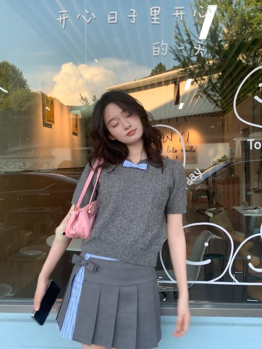 NO:476583,Age-reducing outfit, alexander wang19860909减龄穿搭,,alexander wang,Women's clothing