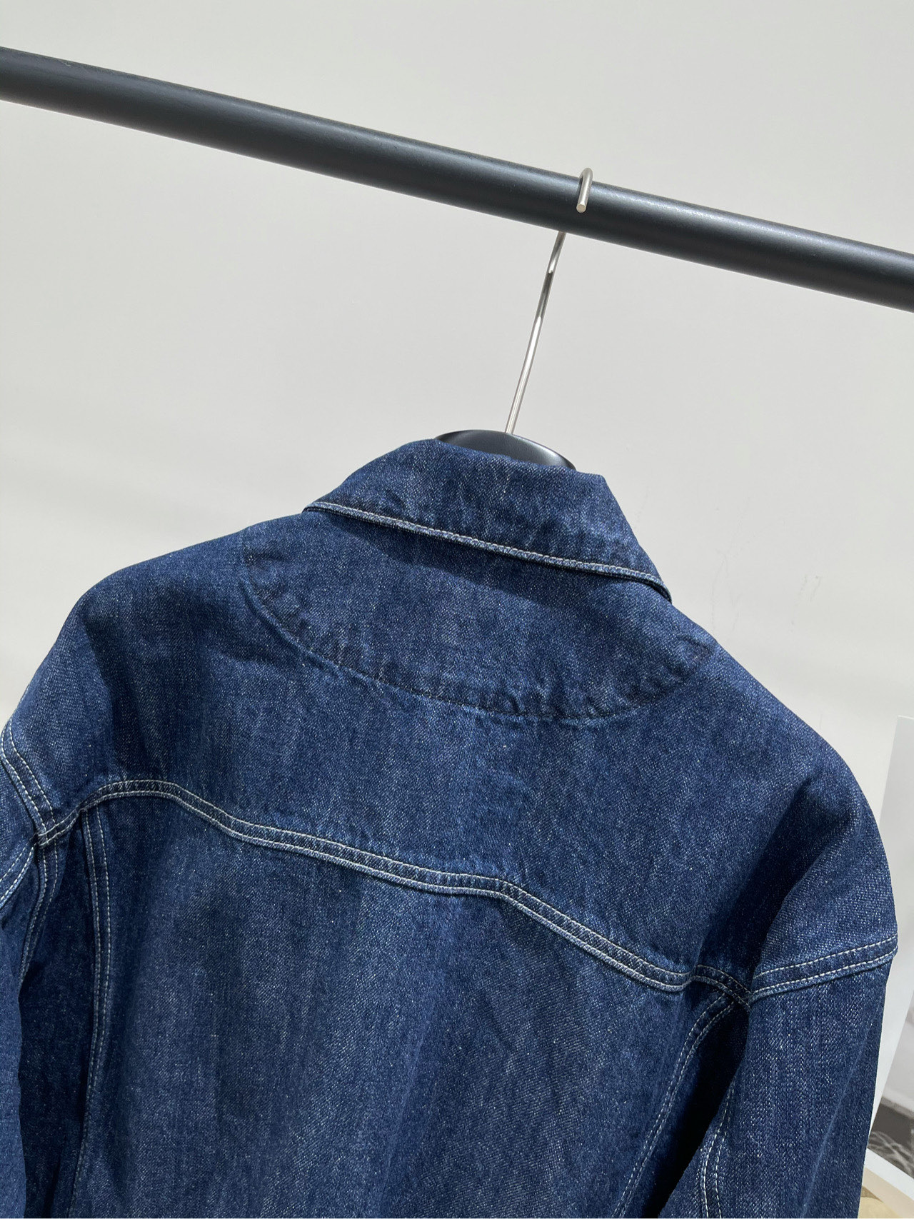 【Ash深蓝原色拉链牛仔外套】🔺，面料：牛仔棉颜色：深蓝AIM SH经典短款休闲口袋原色牛仔外套夹克谁懂