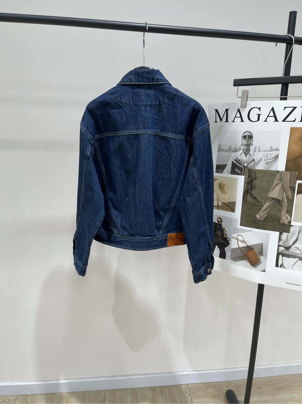 【Ash深蓝原色拉链牛仔外套】🔺，面料：牛仔棉颜色：深蓝AIM SH经典短款休闲口袋原色牛仔外套夹克谁懂