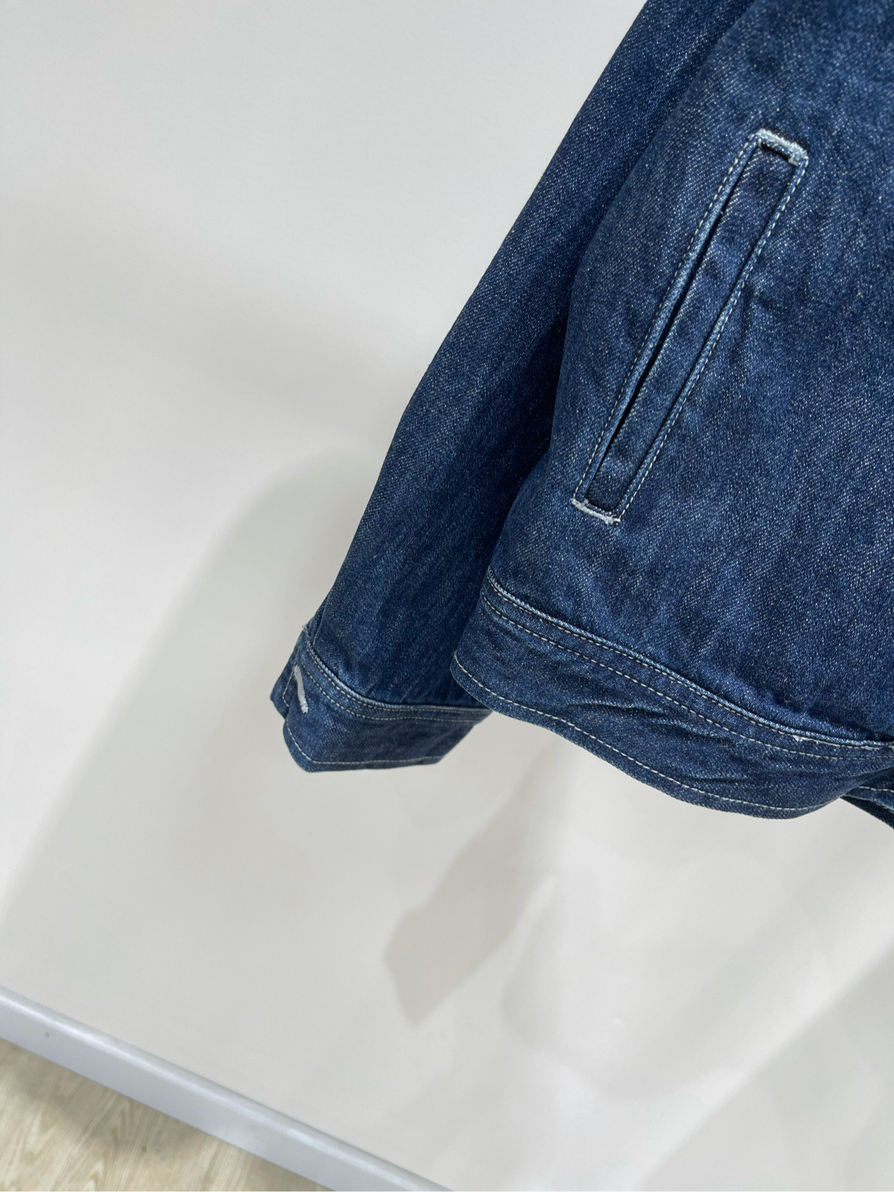 【Ash深蓝原色拉链牛仔外套】🔺，面料：牛仔棉颜色：深蓝AIM SH经典短款休闲口袋原色牛仔外套夹克谁懂