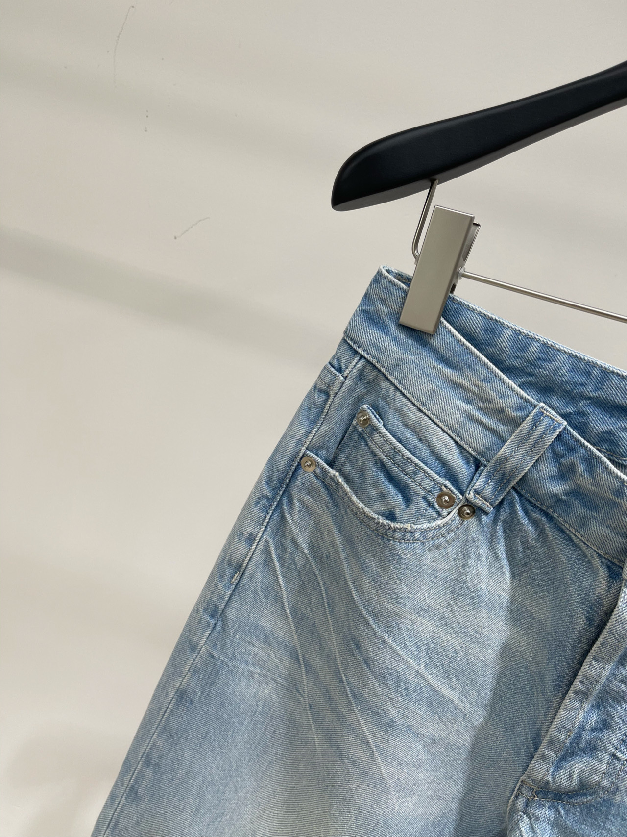 【欧阳娜娜浅蓝猫须牛仔裤】🔺，面料：牛仔棉颜色：浅蓝FAX COPY EXPRESS* · 浅蓝水洗鬼爪