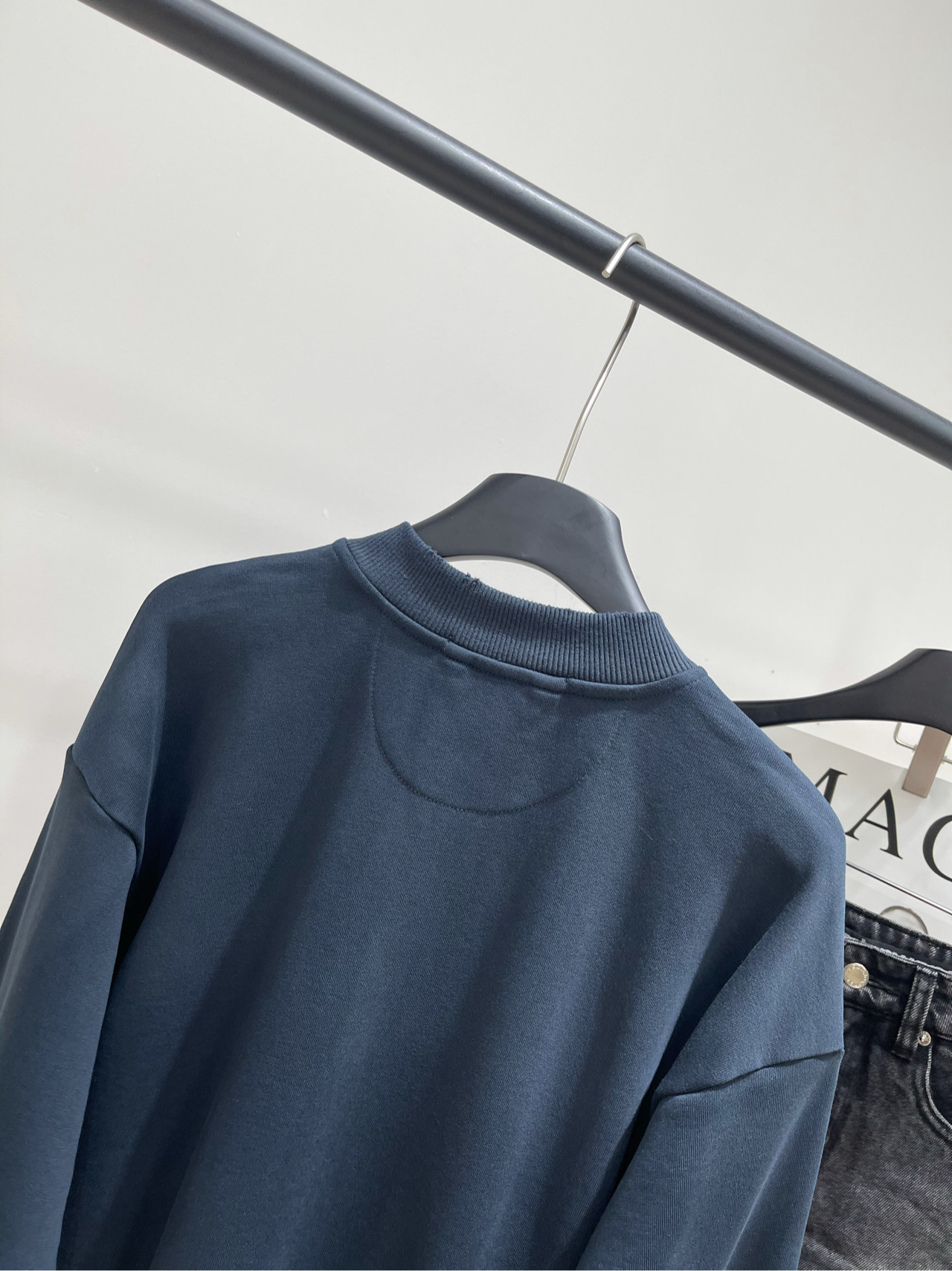 【AC藏蓝字母印花棒球卫衣外套】🔺，面料：全棉毛圈棉颜色：藏蓝Acne Studio 1996经典与新款