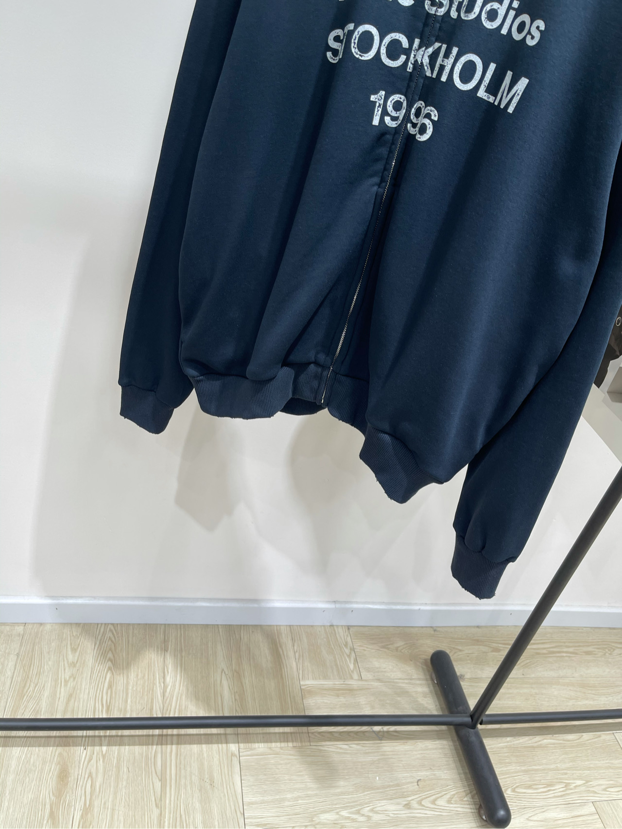 【AC藏蓝字母印花棒球卫衣外套】🔺，面料：全棉毛圈棉颜色：藏蓝Acne Studio 1996经典与新款