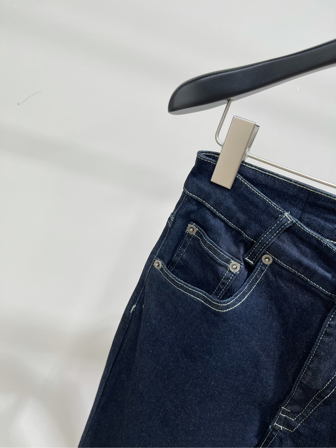 【Ash原色深蓝喇叭牛仔裤】🔺，面料：牛仔棉颜色：深蓝天啦噜 腿精本精｜AIMSH|||aim sh的裤