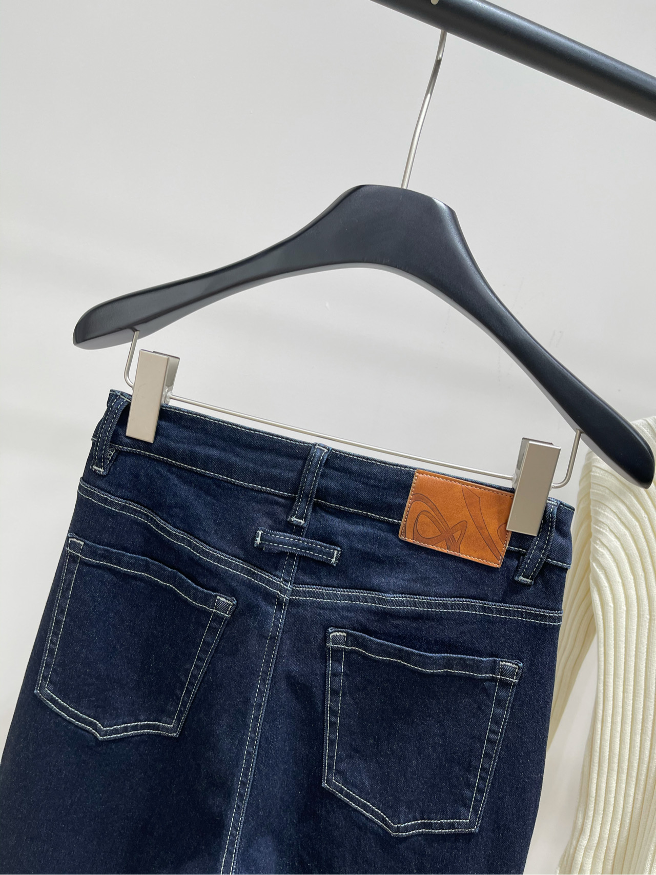 【Ash原色深蓝喇叭牛仔裤】🔺，面料：牛仔棉颜色：深蓝天啦噜 腿精本精｜AIMSH|||aim sh的裤