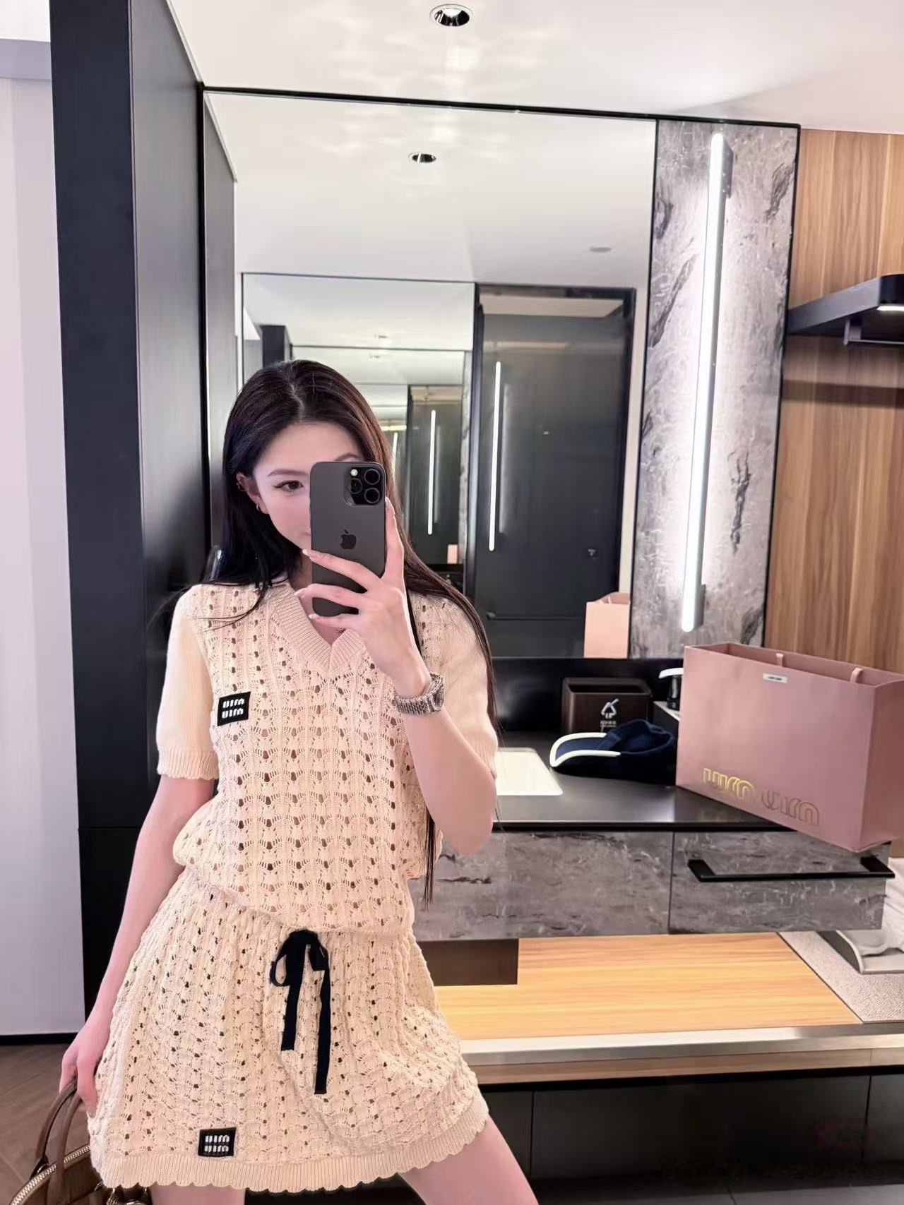 NO:799047,A set of off-white color~,,19860909米白色一套～,,,Women's clothing