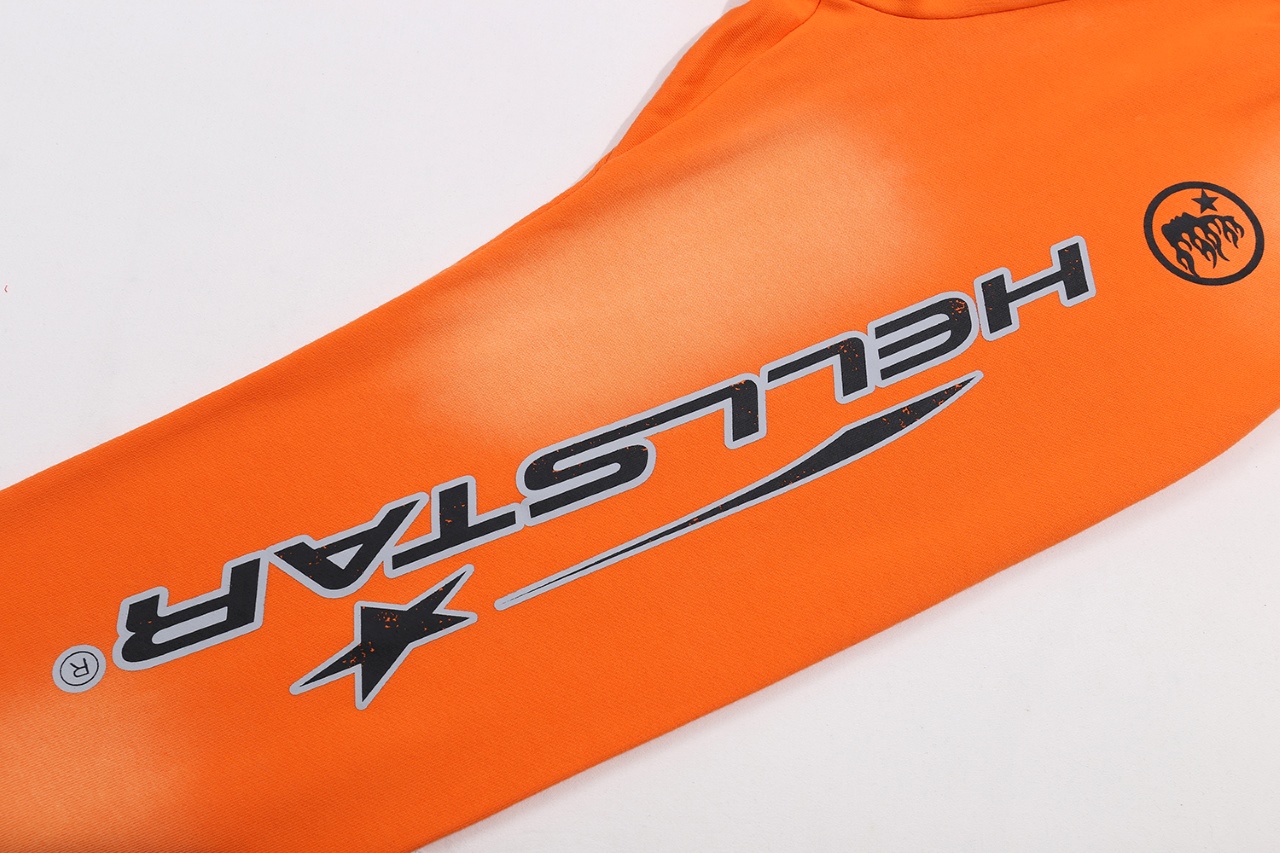 Hellstar’s Hell Star Base Cotton Laundry Black Orange S~XL – 360g Flour. - 图片 5