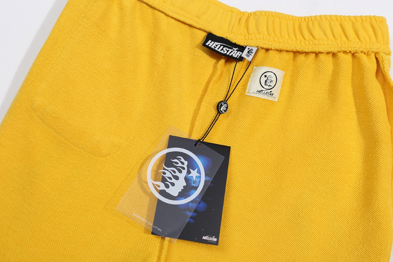 Hellstar Logo Cotton Laundry in Black and Yellow, Sizes S to XL - 图片 9