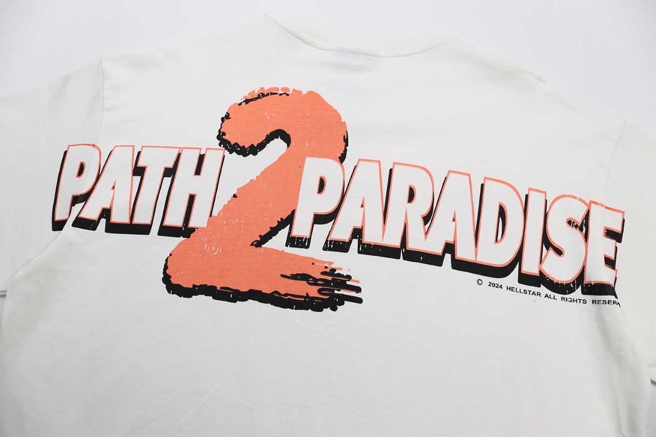 Hellstar 25s Logo T-shirt in White, Sizes S-XL, 240g Cotton, Code S-XL. - 图片 6