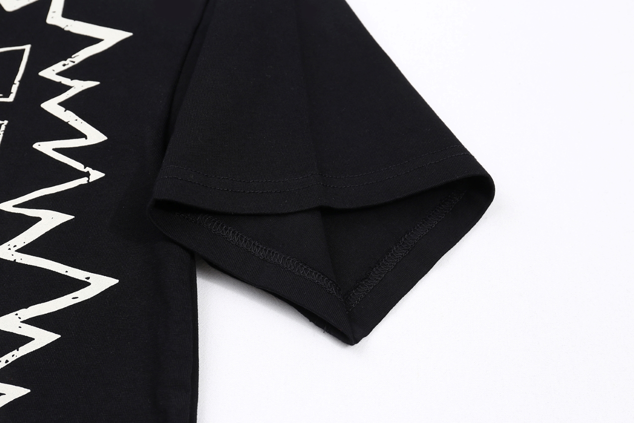 New Hellstar Star 25s Logo Cotton T-shirt in Black and White, Sizes S-XL - 图片 6