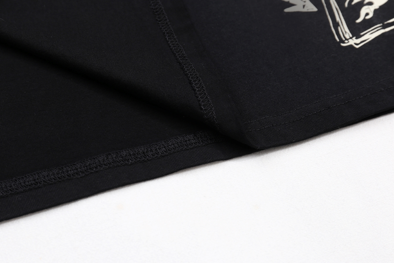 New Hellstar Star 25s Logo Cotton T-shirt in Black and White, Sizes S-XL - 图片 9