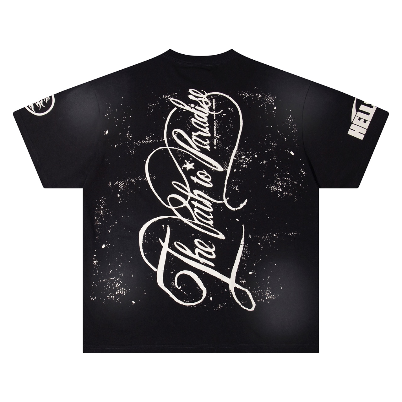 New Hellstar Star 25s Angel Child T-shirt in Water Washing Black, Sizes S-XL - 图片 2